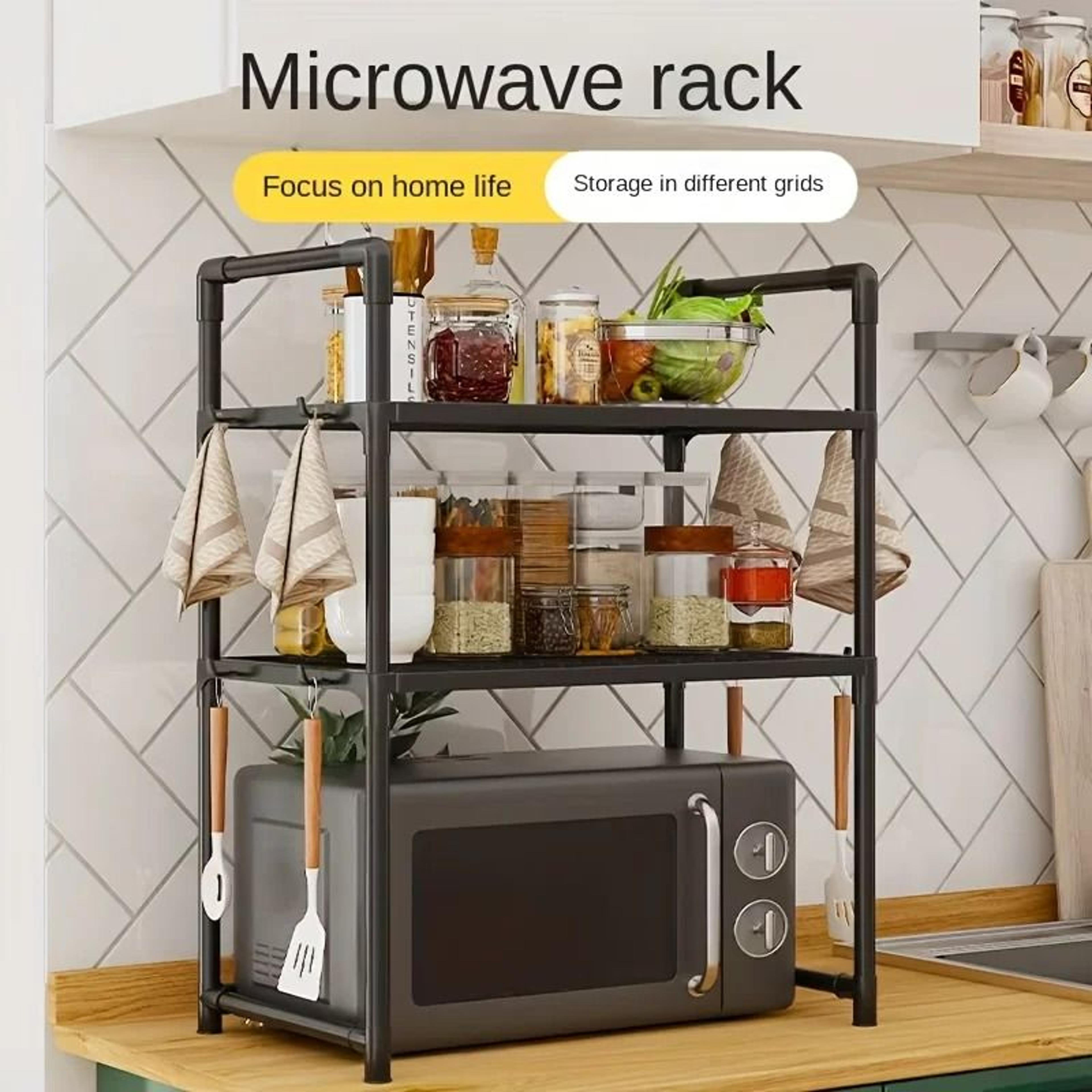2-tier floor standing baker's rack & microwave stand