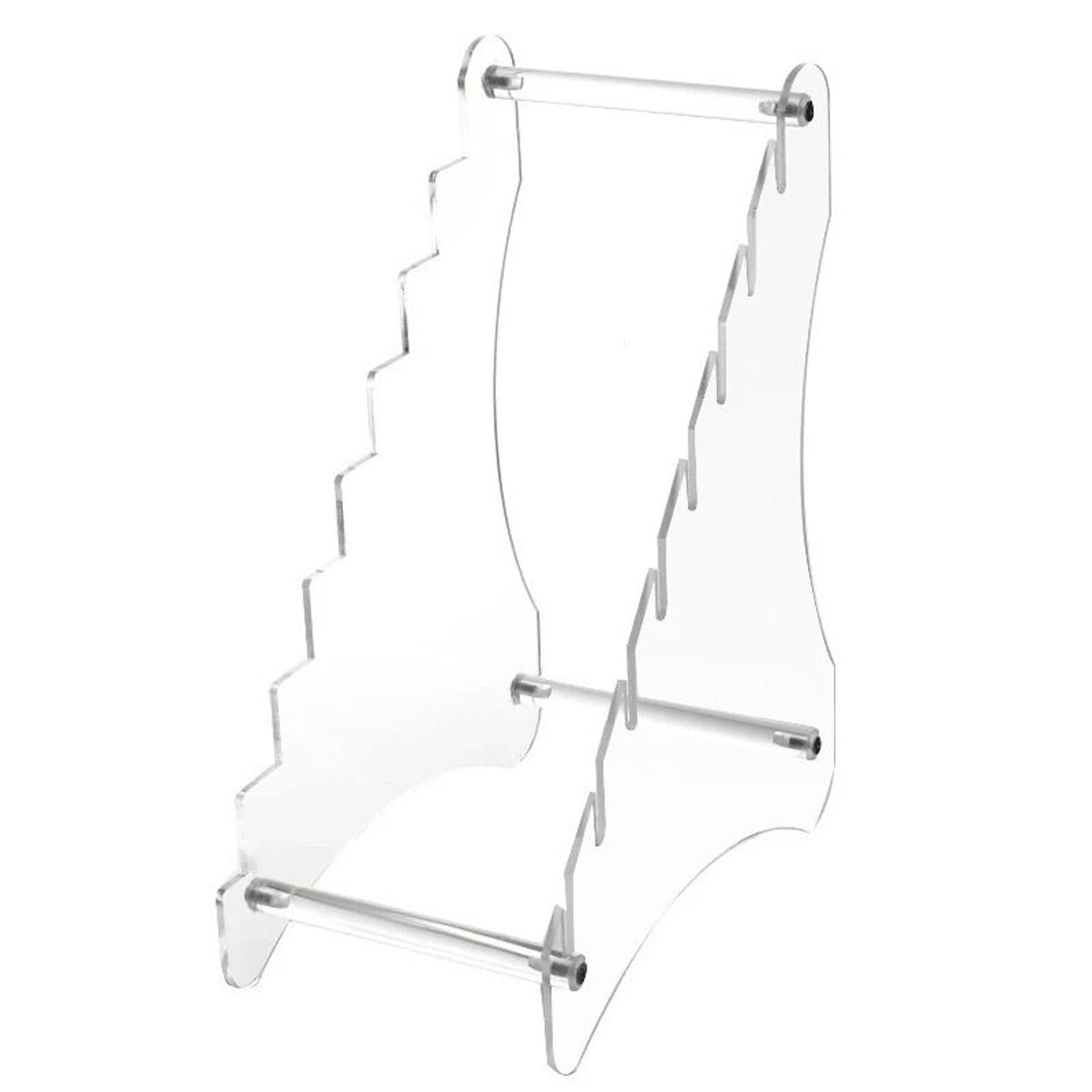 premium crystal clear acrylic kitchen knife storage rack and display stand