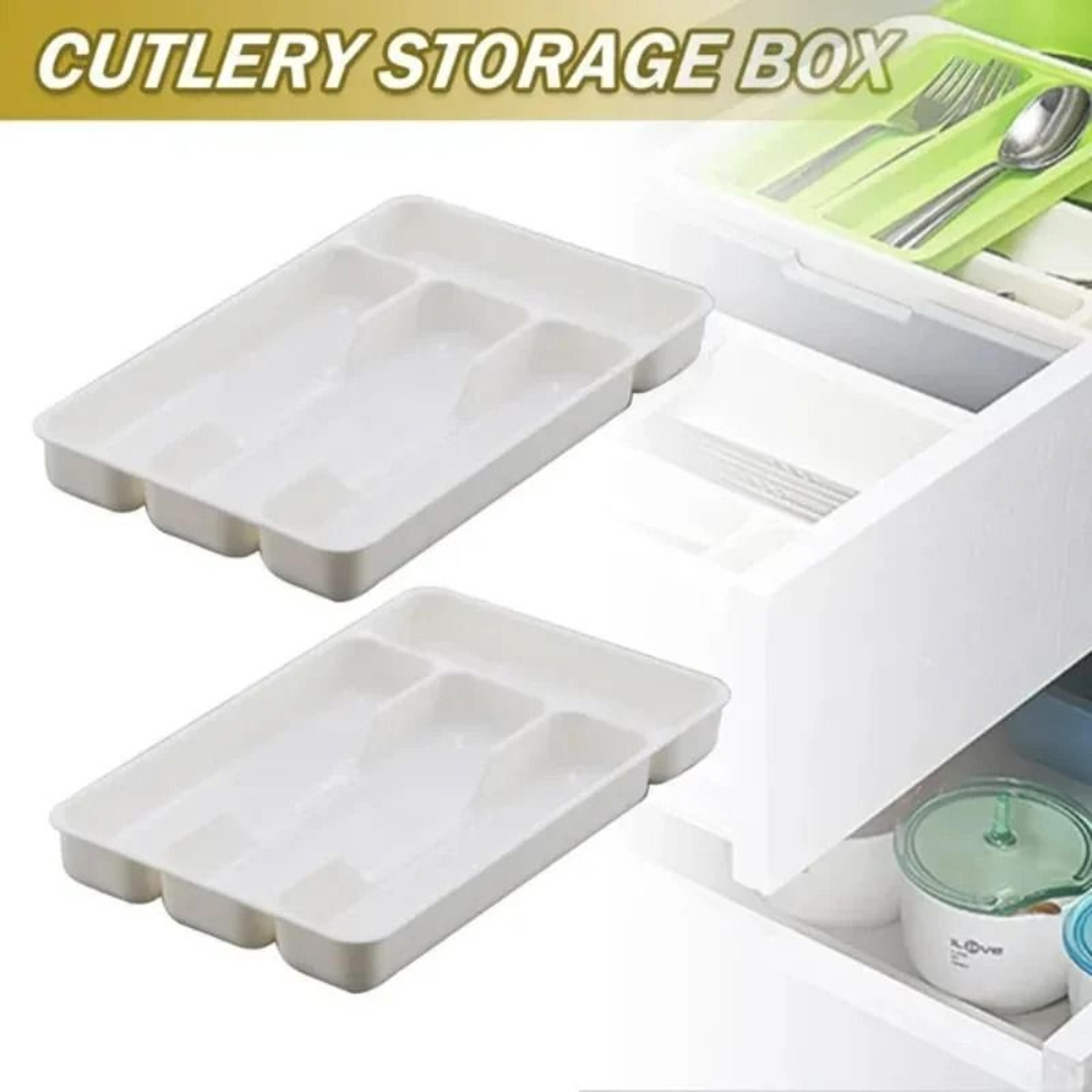 in-drawer cutlery organizer tray and multi-compartment silverware utensil divider