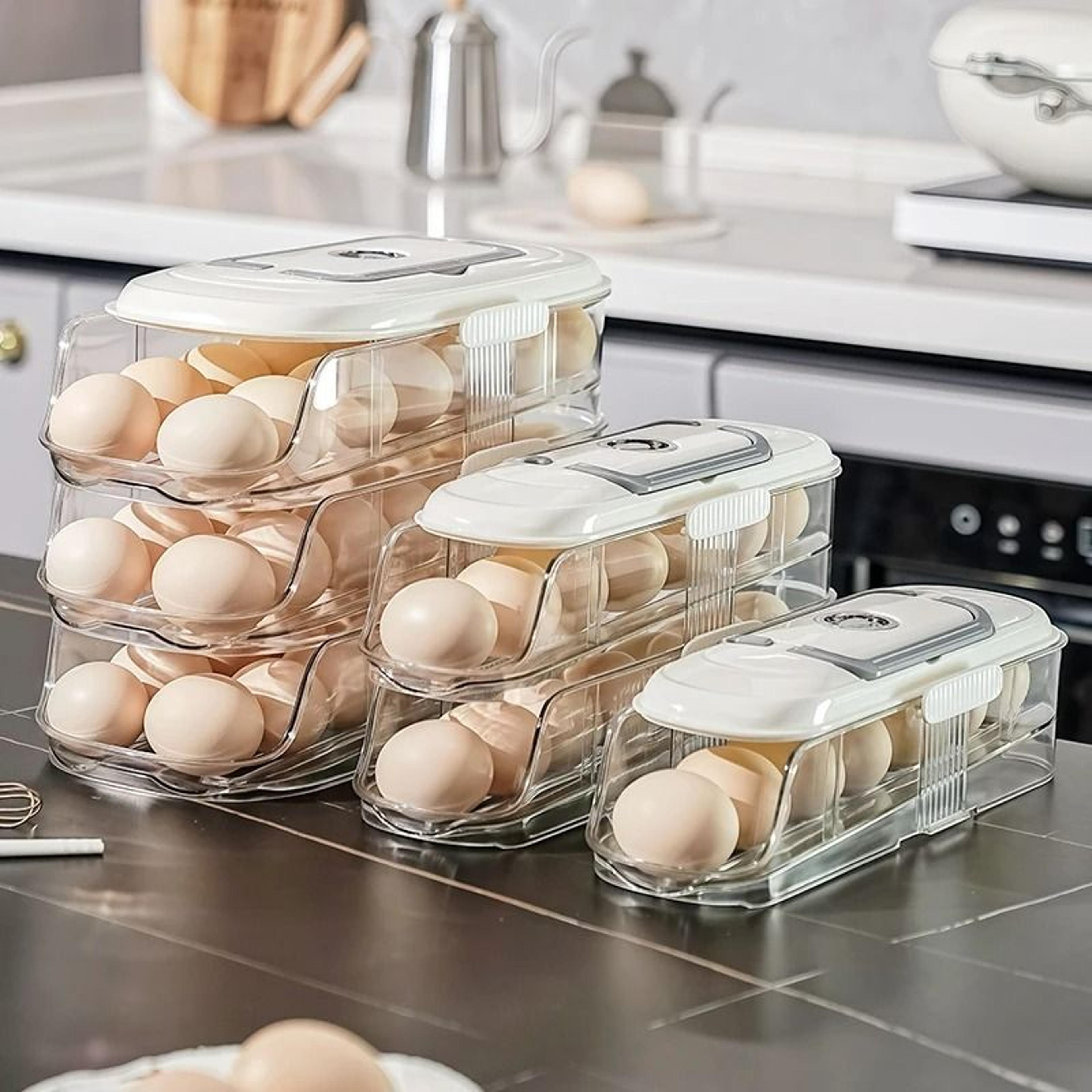 automatic rolling multi-layer egg storage rack