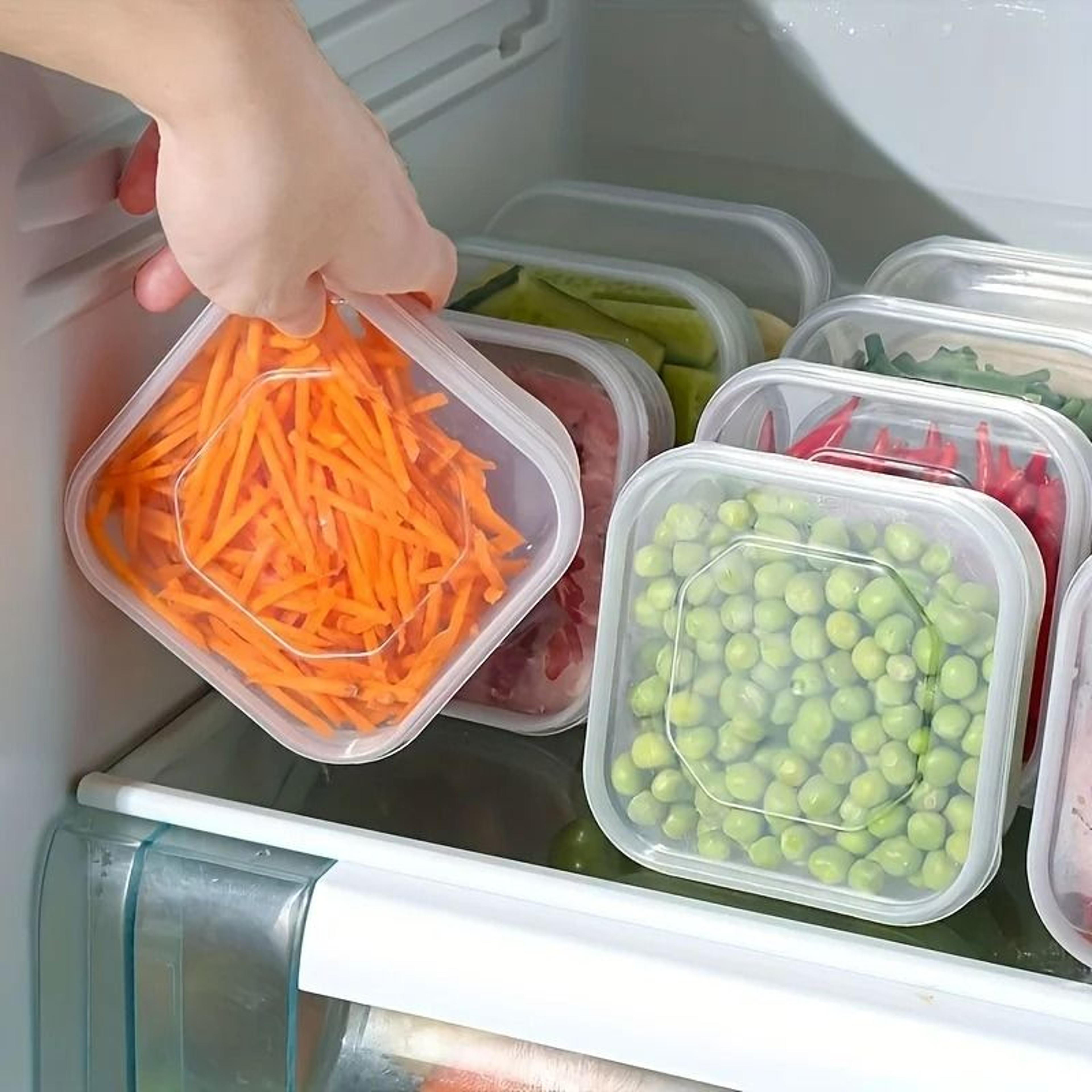 stackable airtight freezer & refrigerator storage bin