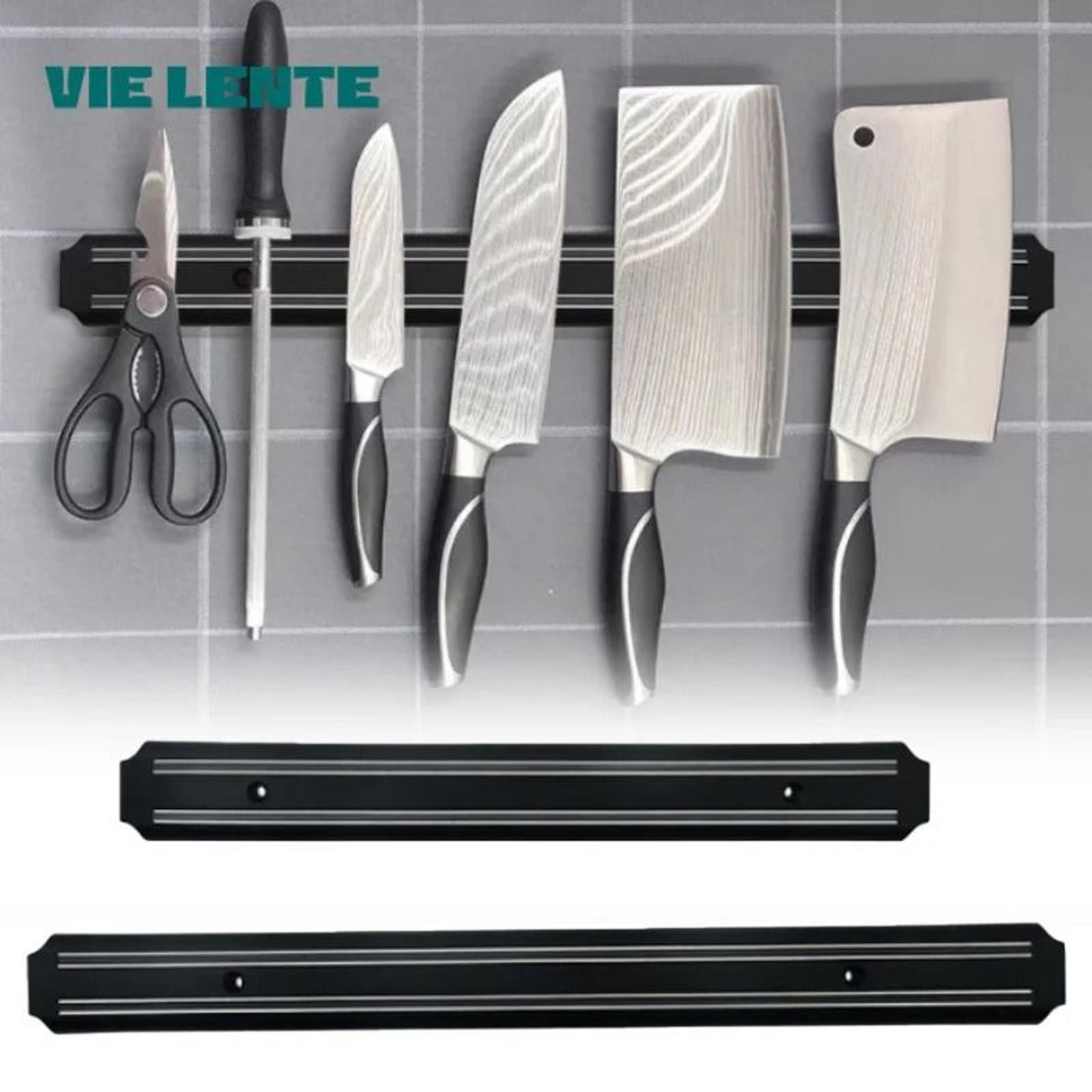 heavy-duty stainless steel magnetic knife strip