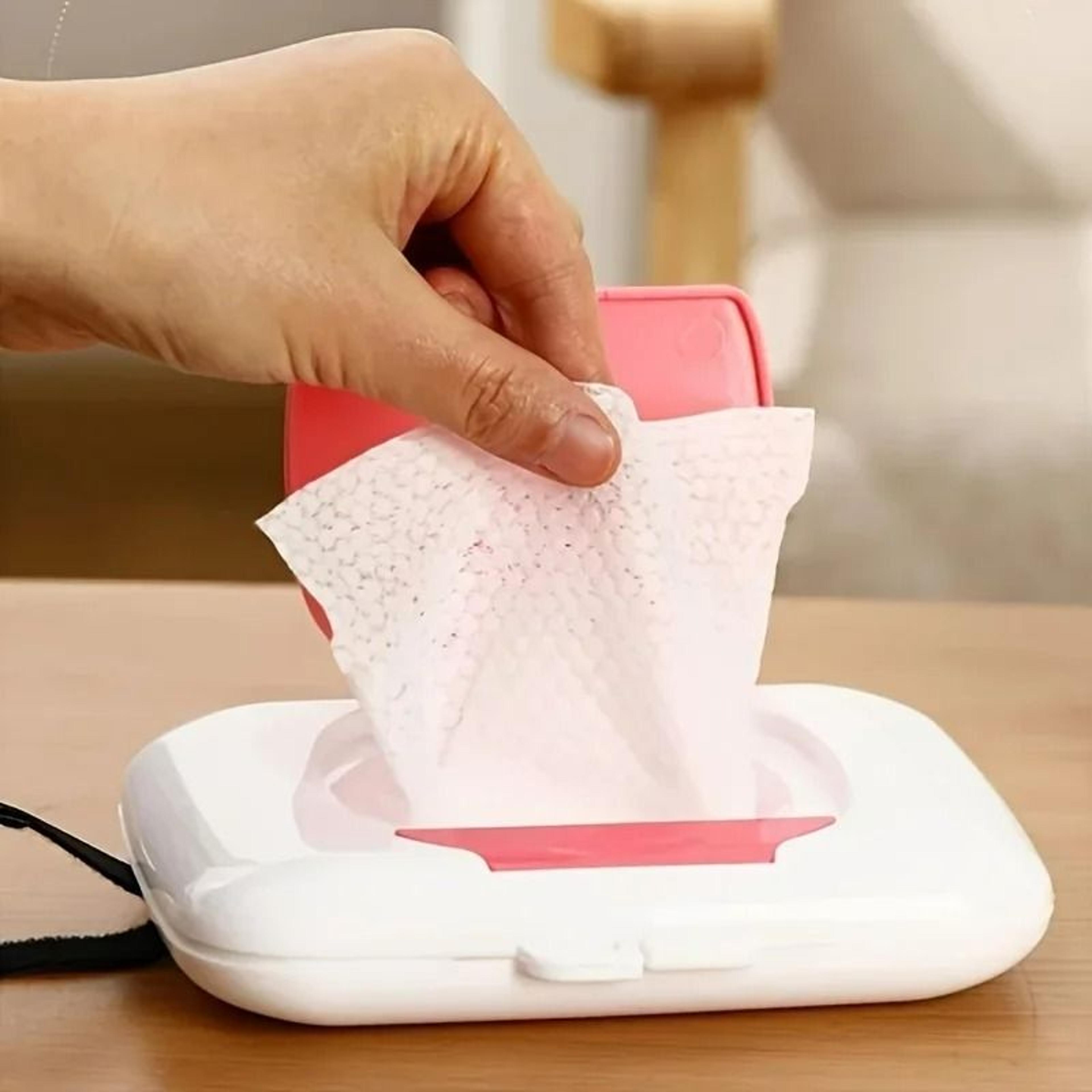 refillable wet wipes dispenser & travel case