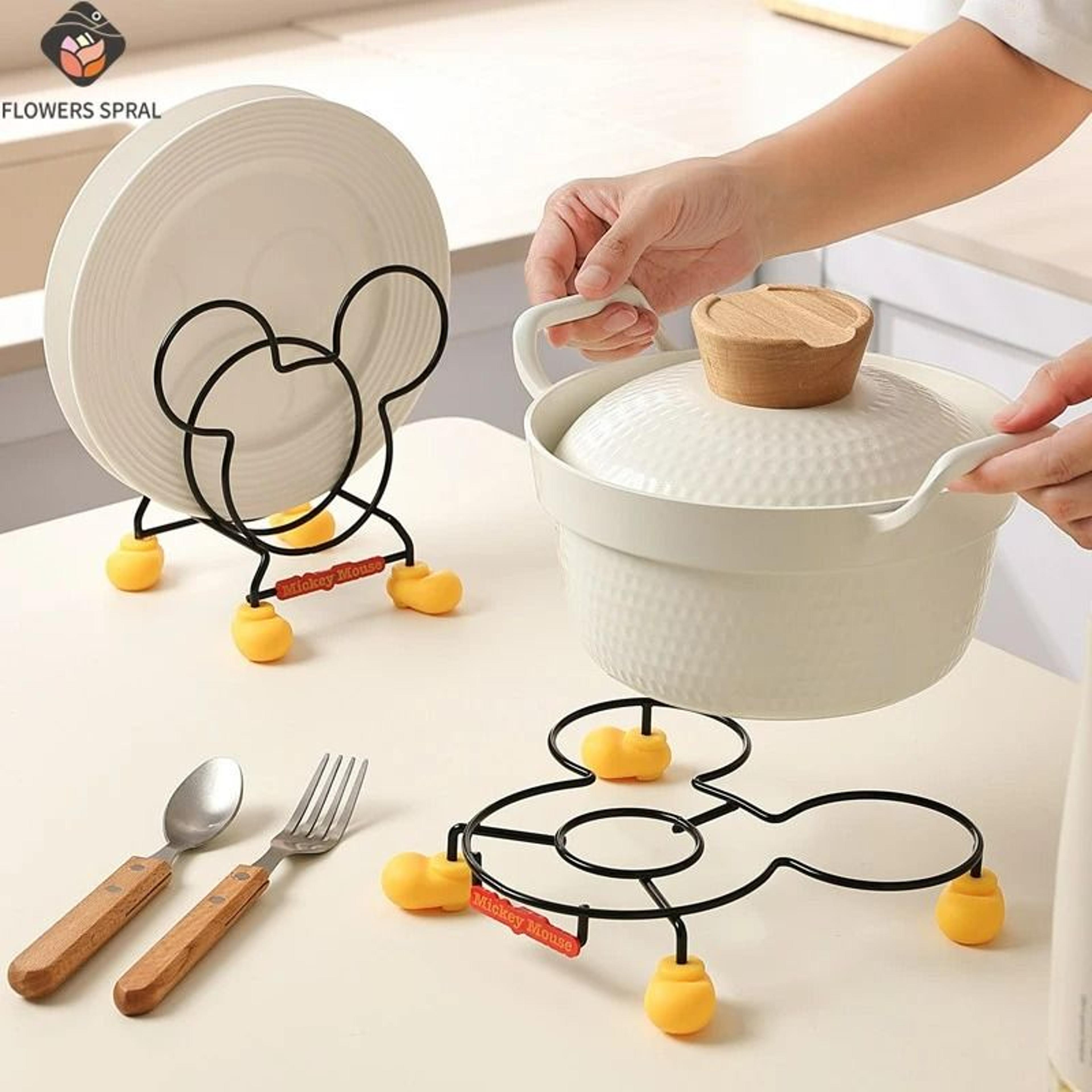 multi-functional kitchen stove insulation & pot organizer rack