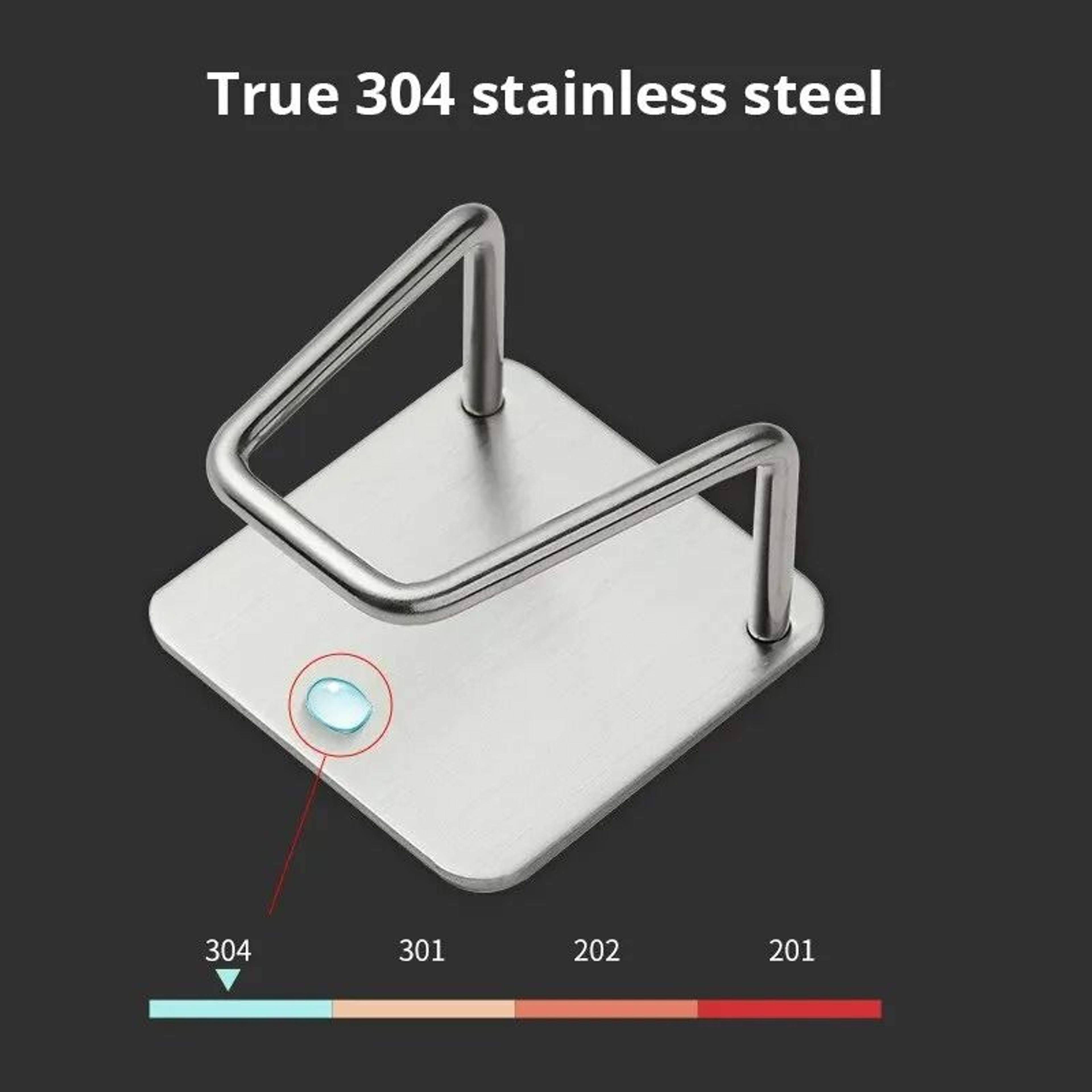 stainless steel sink sponge holder - waterproof adhesive kitchen drain rack