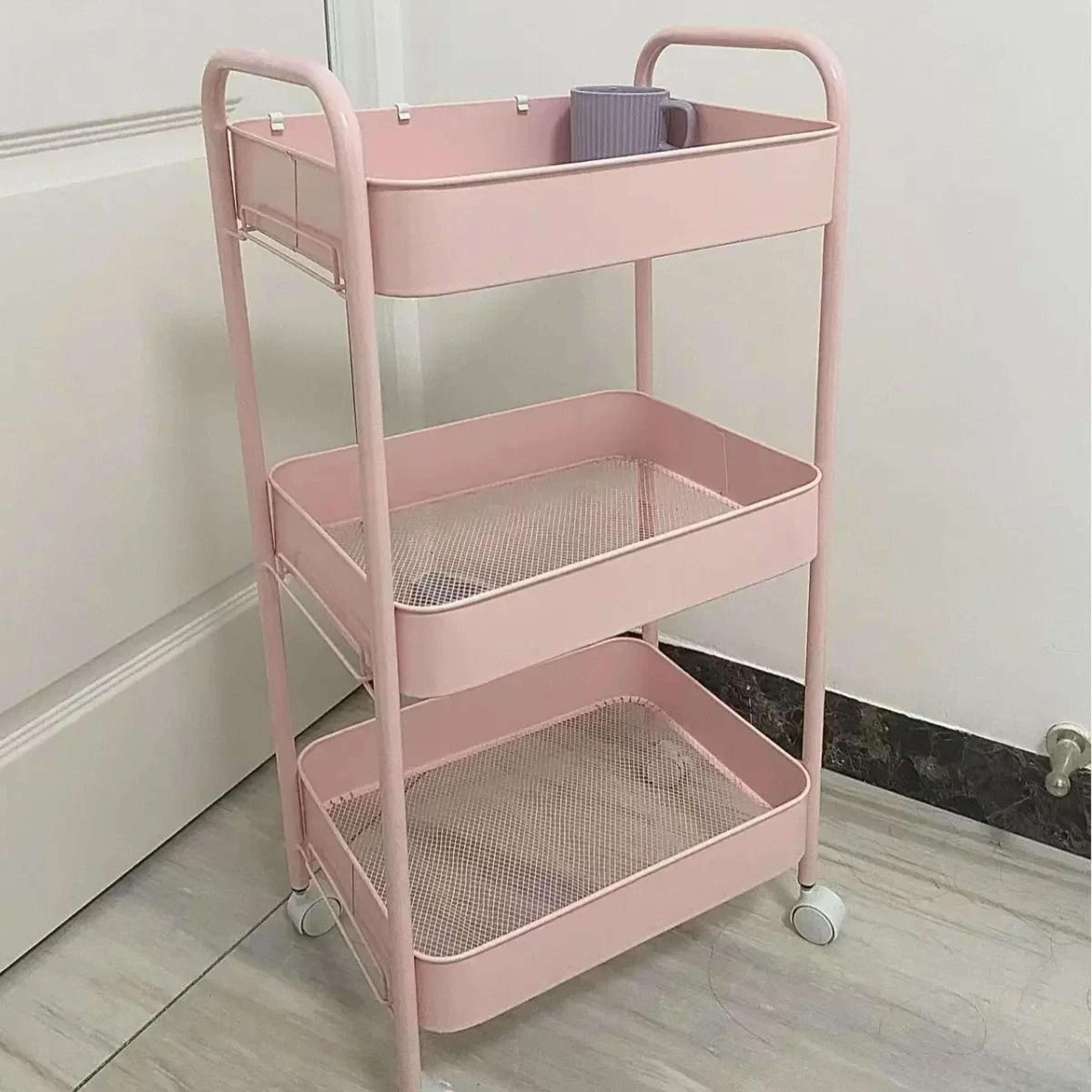5-tier rolling storage cart - slim floor-standing utility organizer with wheels