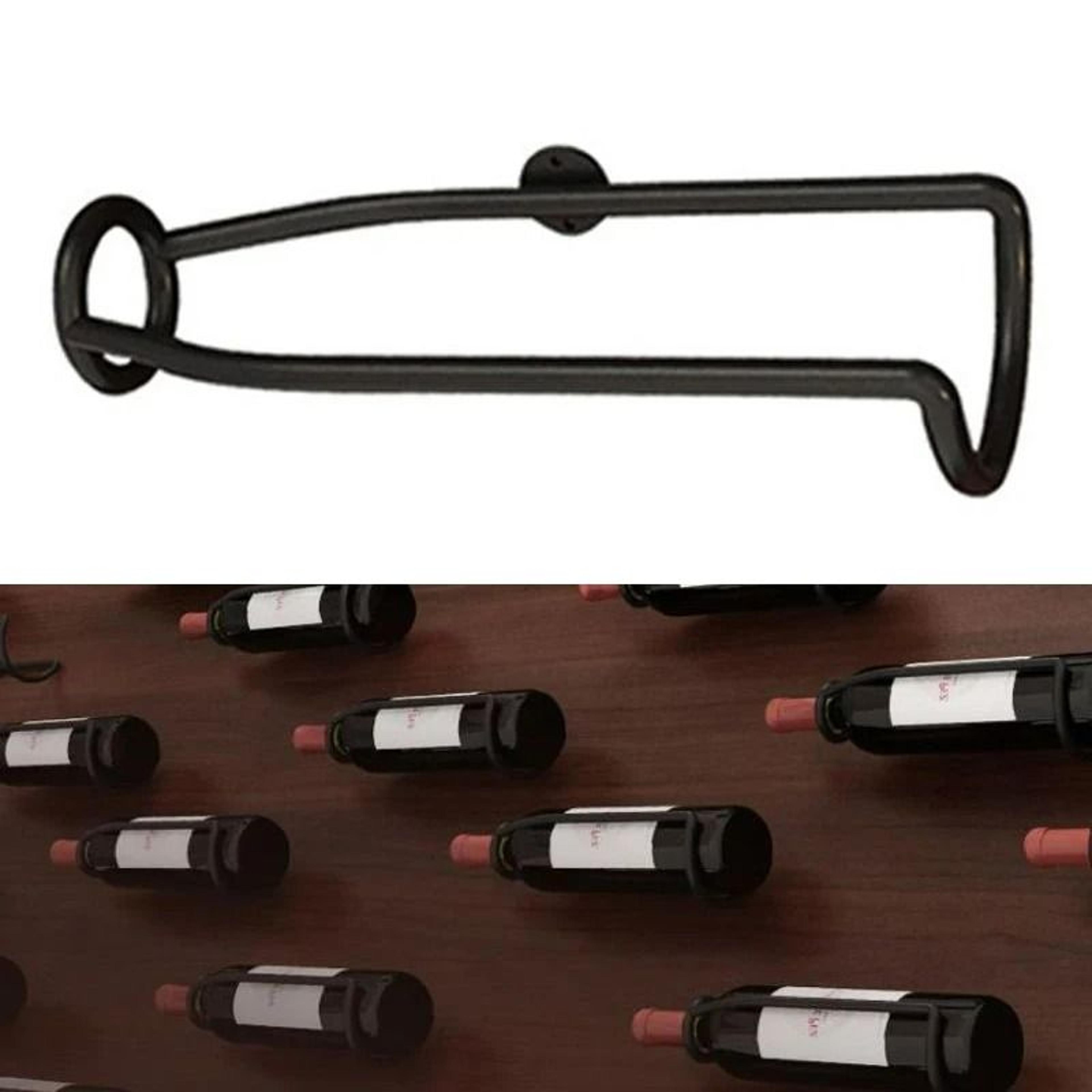 wall-mounted wine holder - minimalist iron metal storage display rack for liquor, beer & champagne