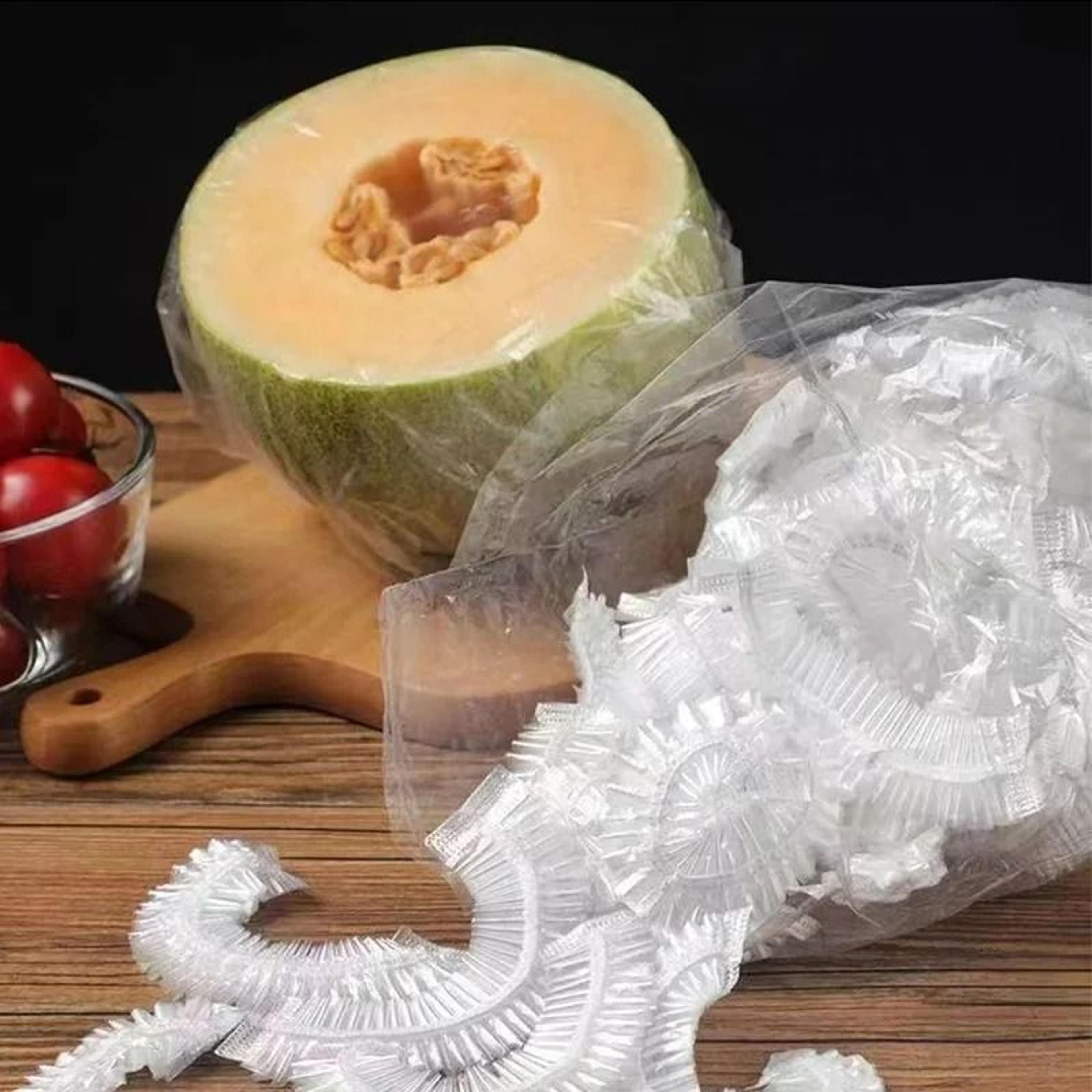 disposable elastic food storage covers set - food-grade plastic wrap bowl caps for meal prep freshness