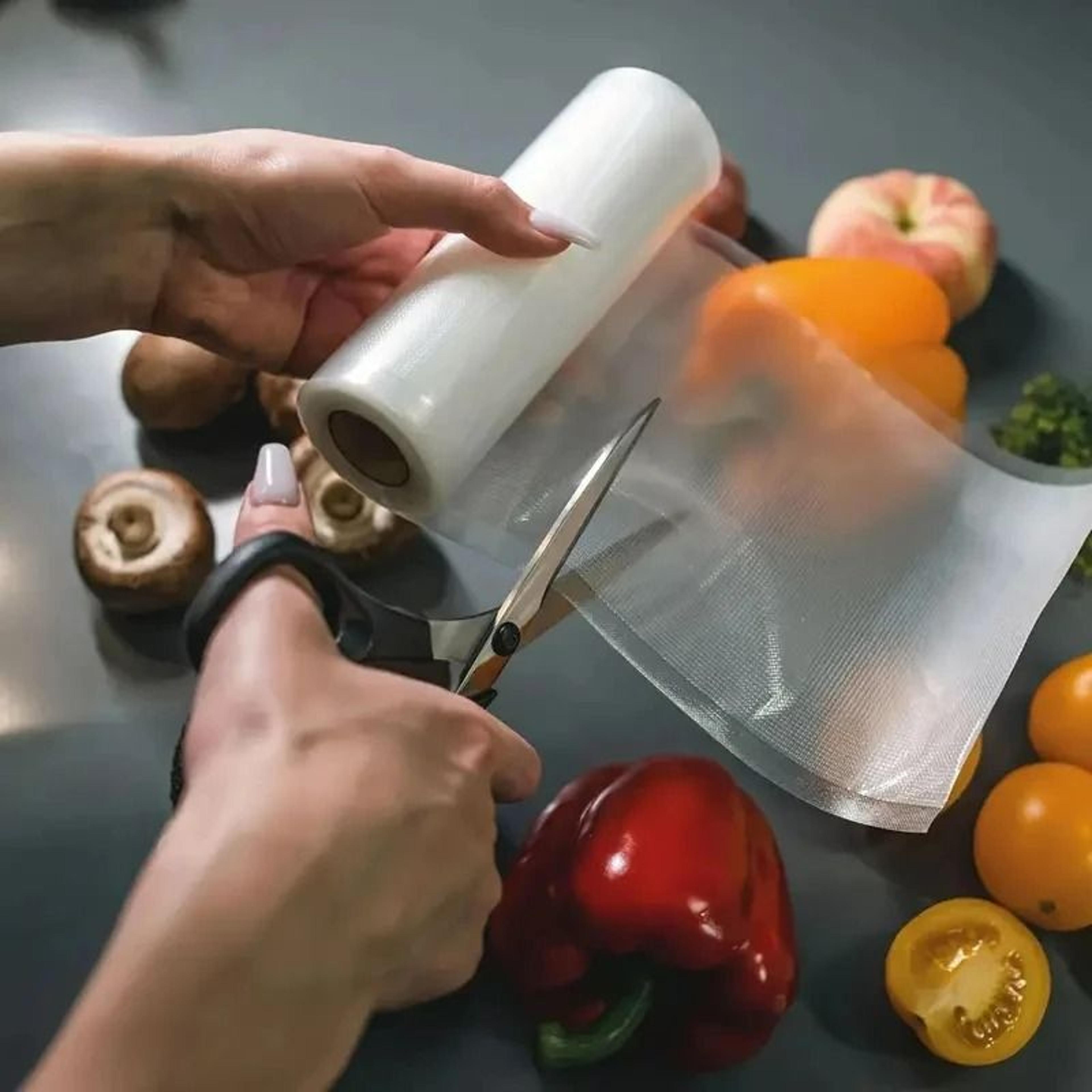 continuous vacuum sealer roll bags - heavy-duty food storage rolls for freshness & sous vide meal prep