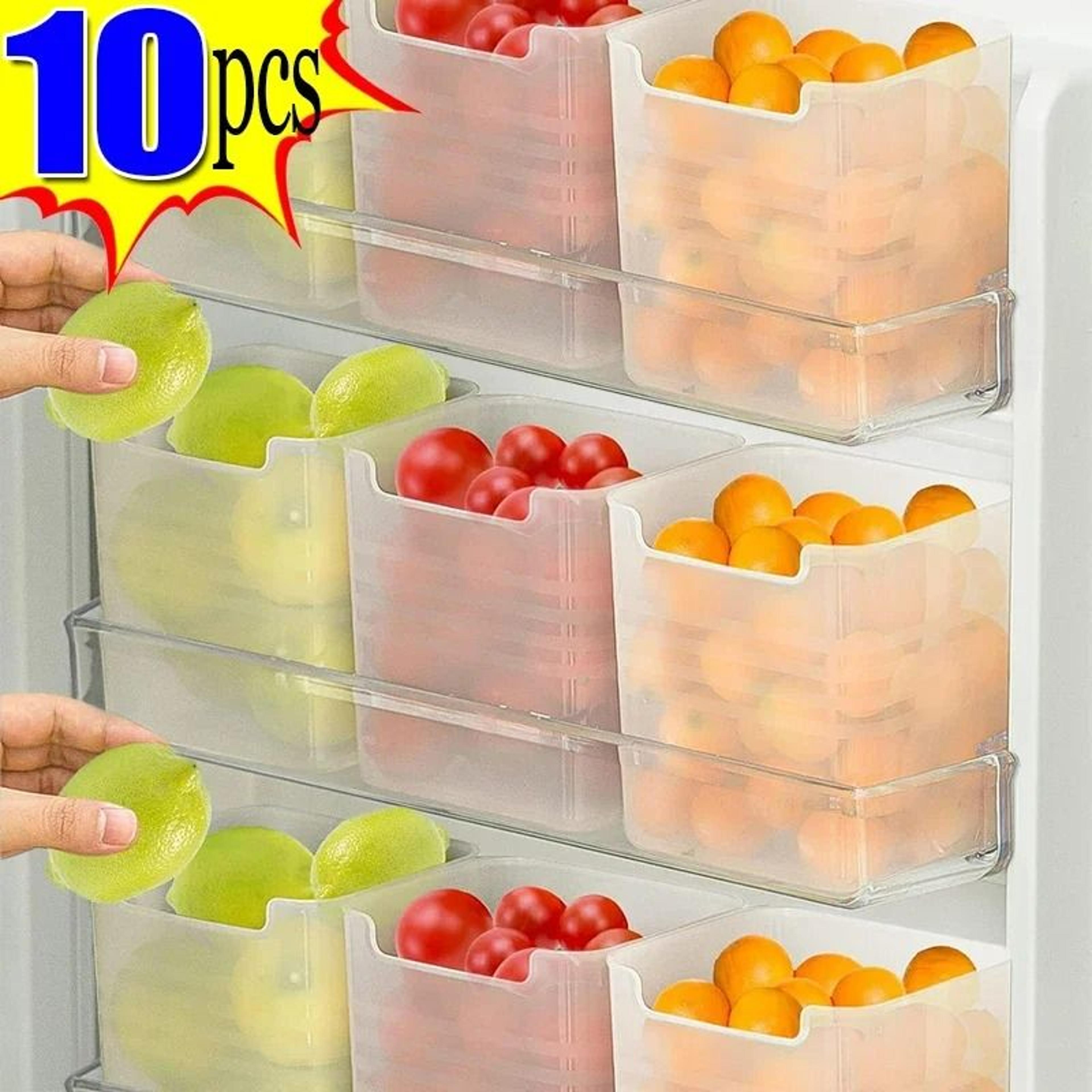 elite refrigerator side-door storage boxes - 10 pack