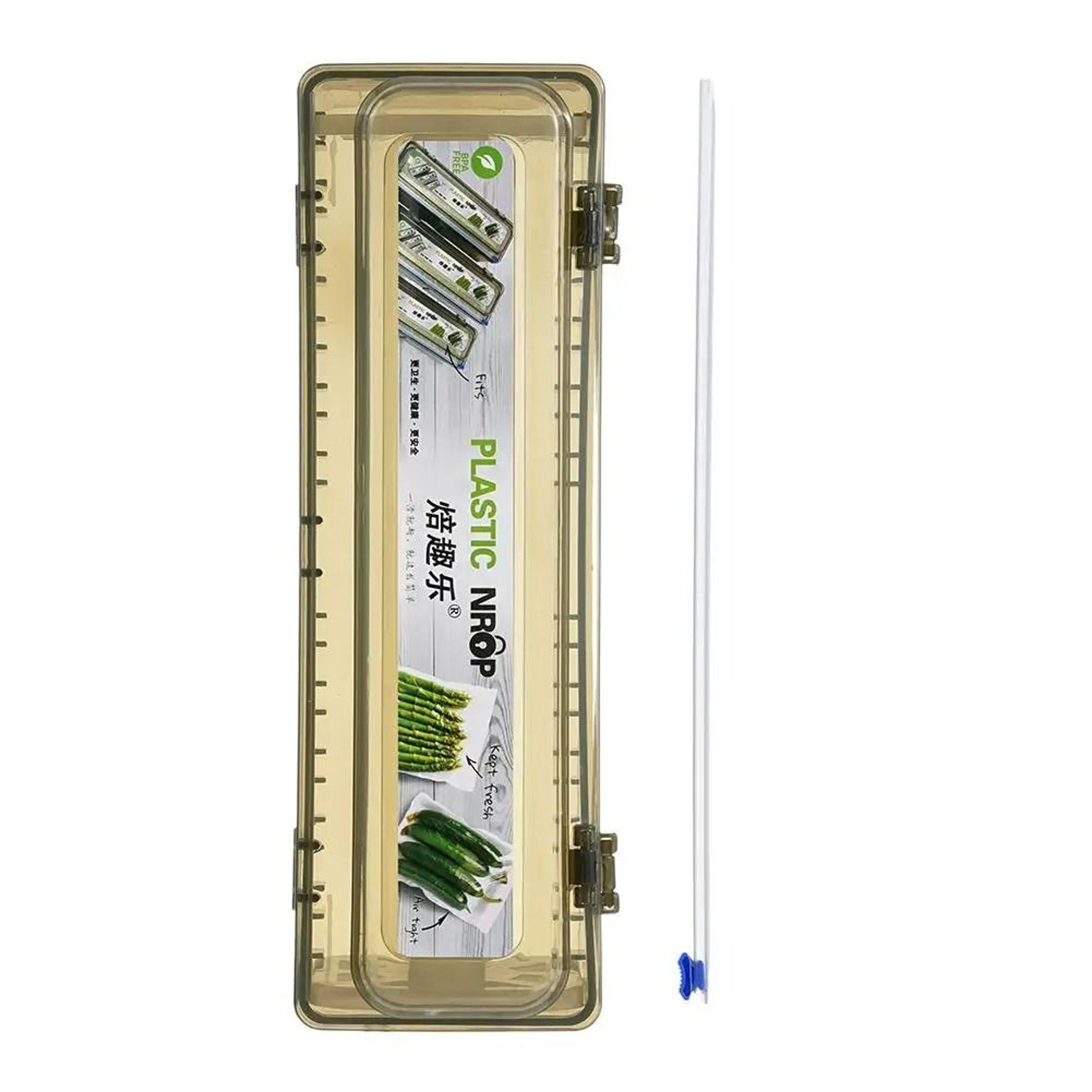 wall-mounted plastic wrap, cling film, and aluminum foil dispenser