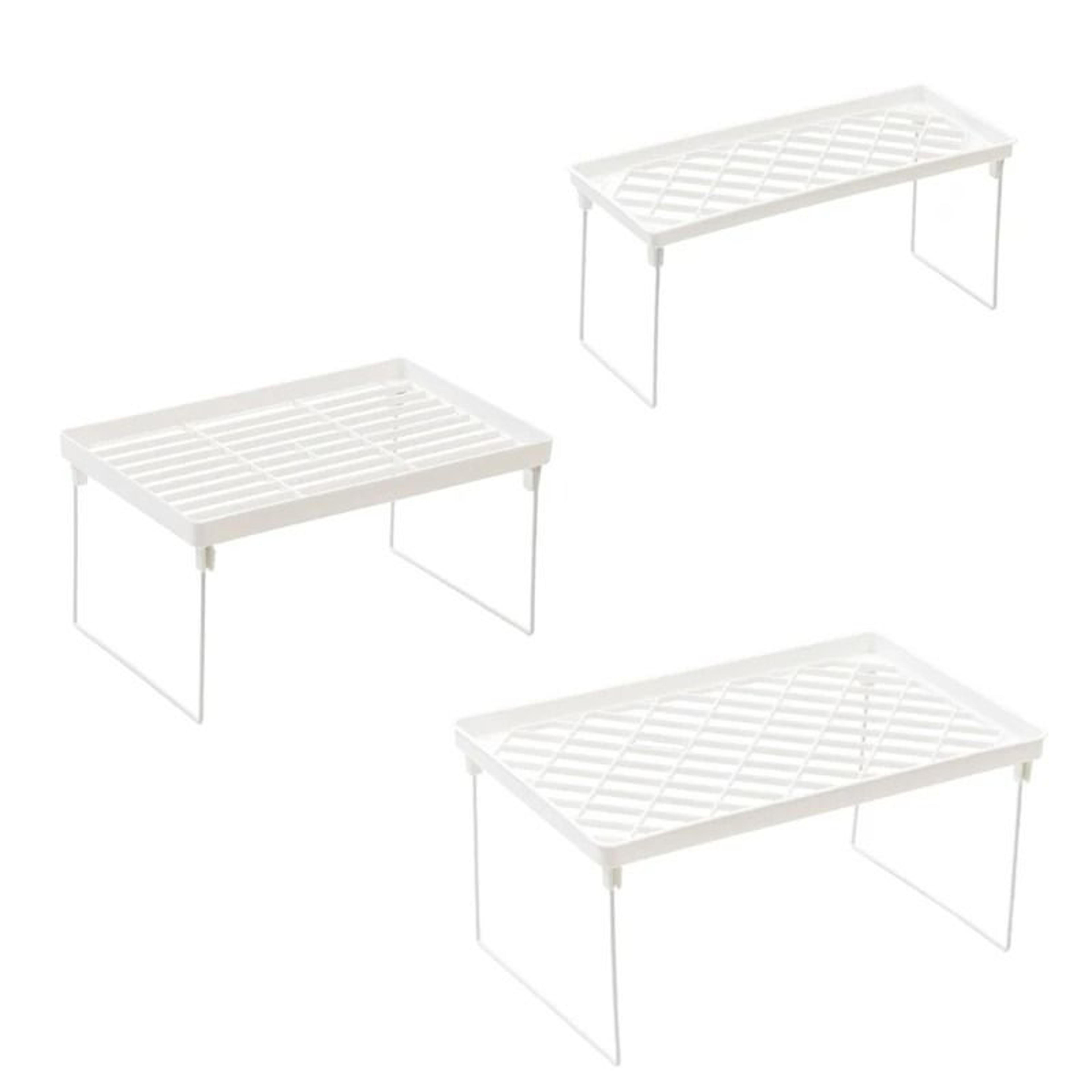 industrial desktop countertop storage rack and cabinet riser
