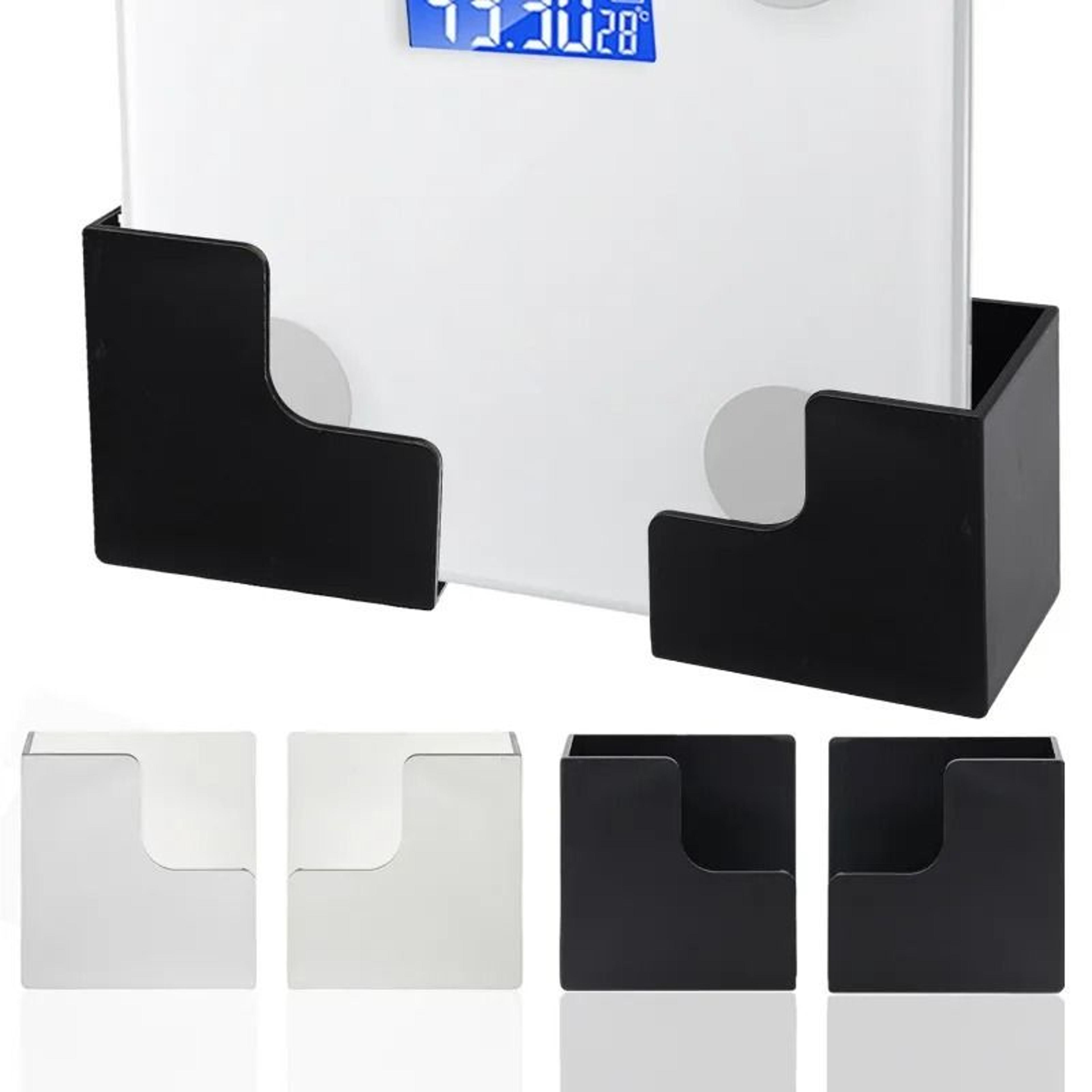 wall-mounted electronic weight scale storage bracket and support hook set