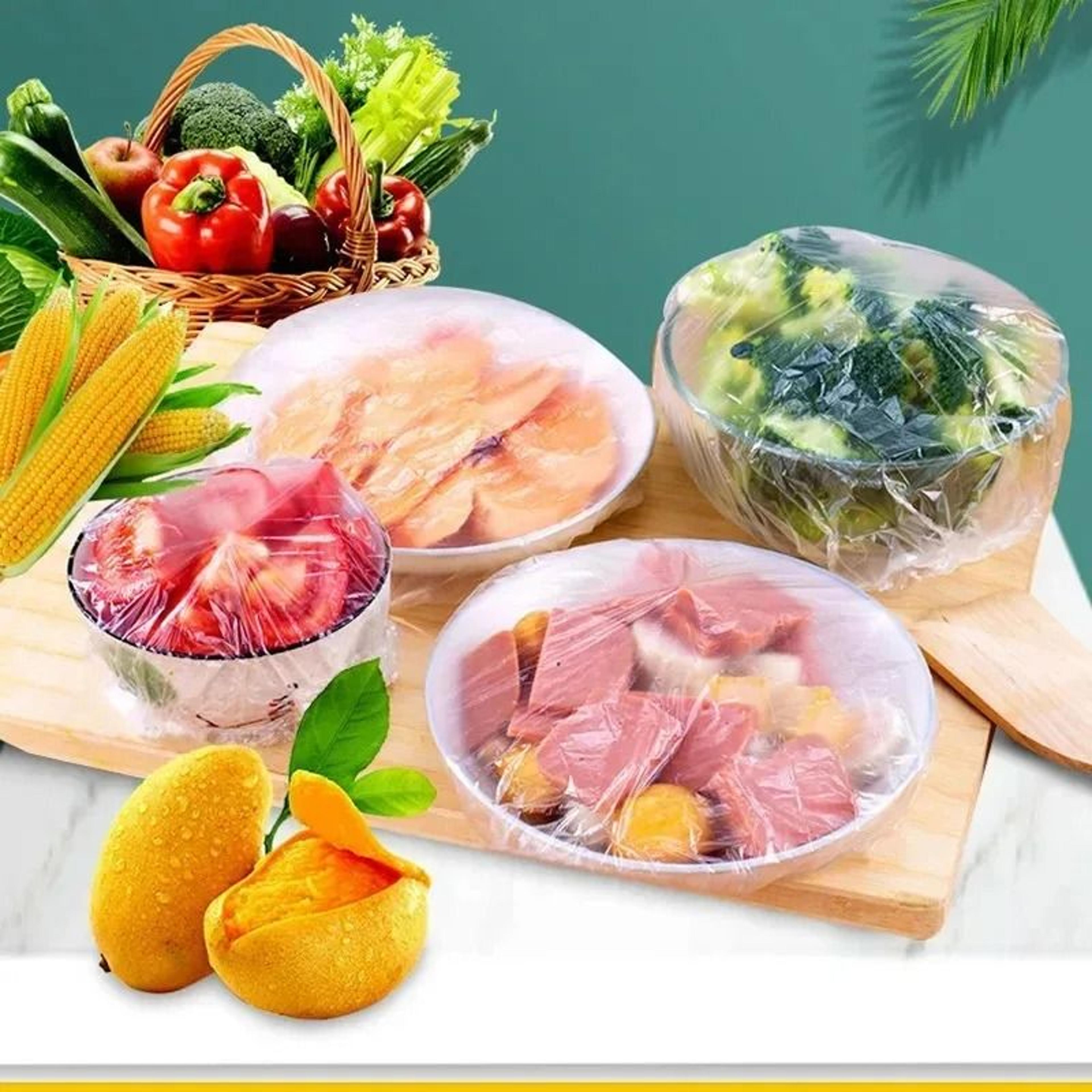 reusable elastic food wrap storage covers pack