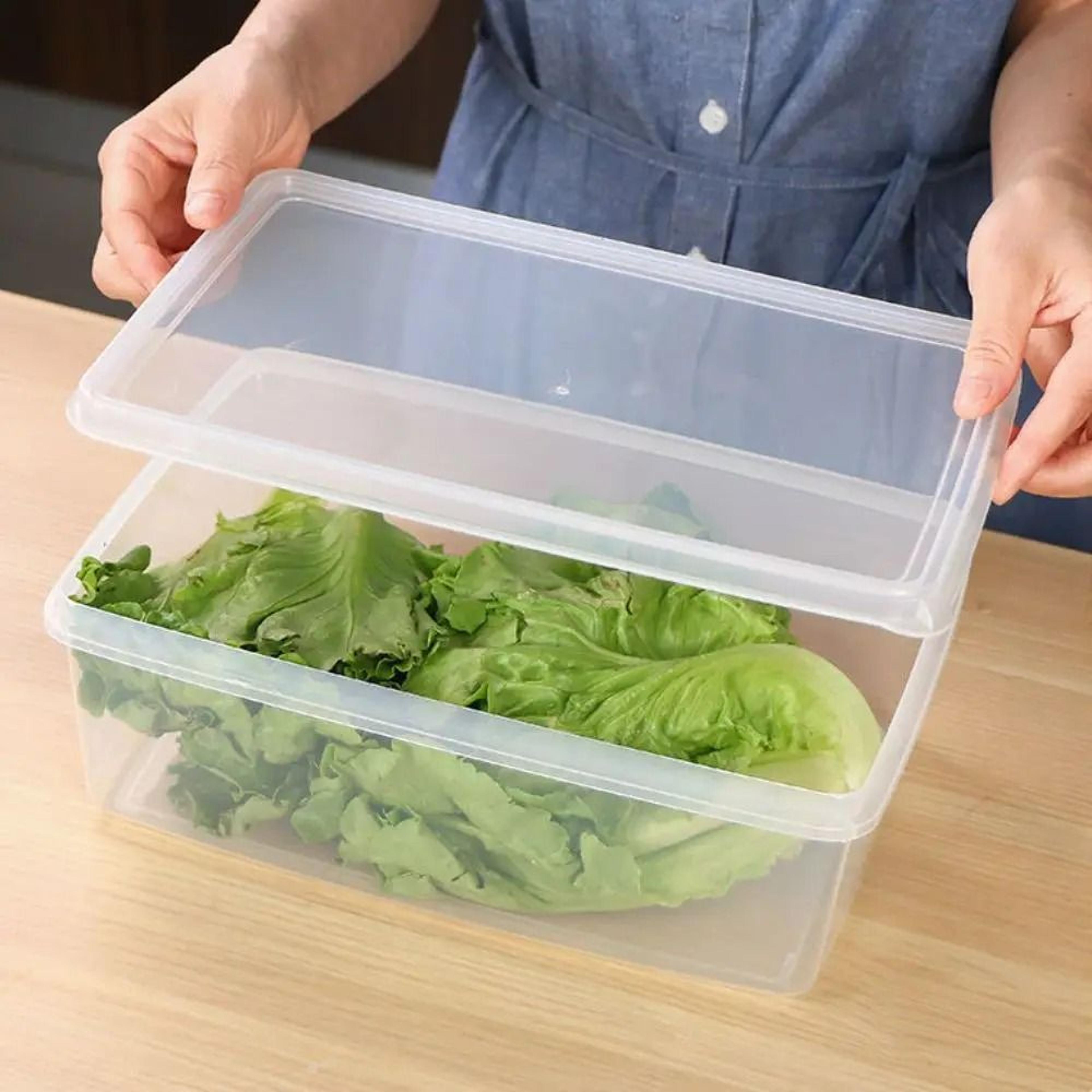 durable transparent airtight storage box & rectangular food preservation case