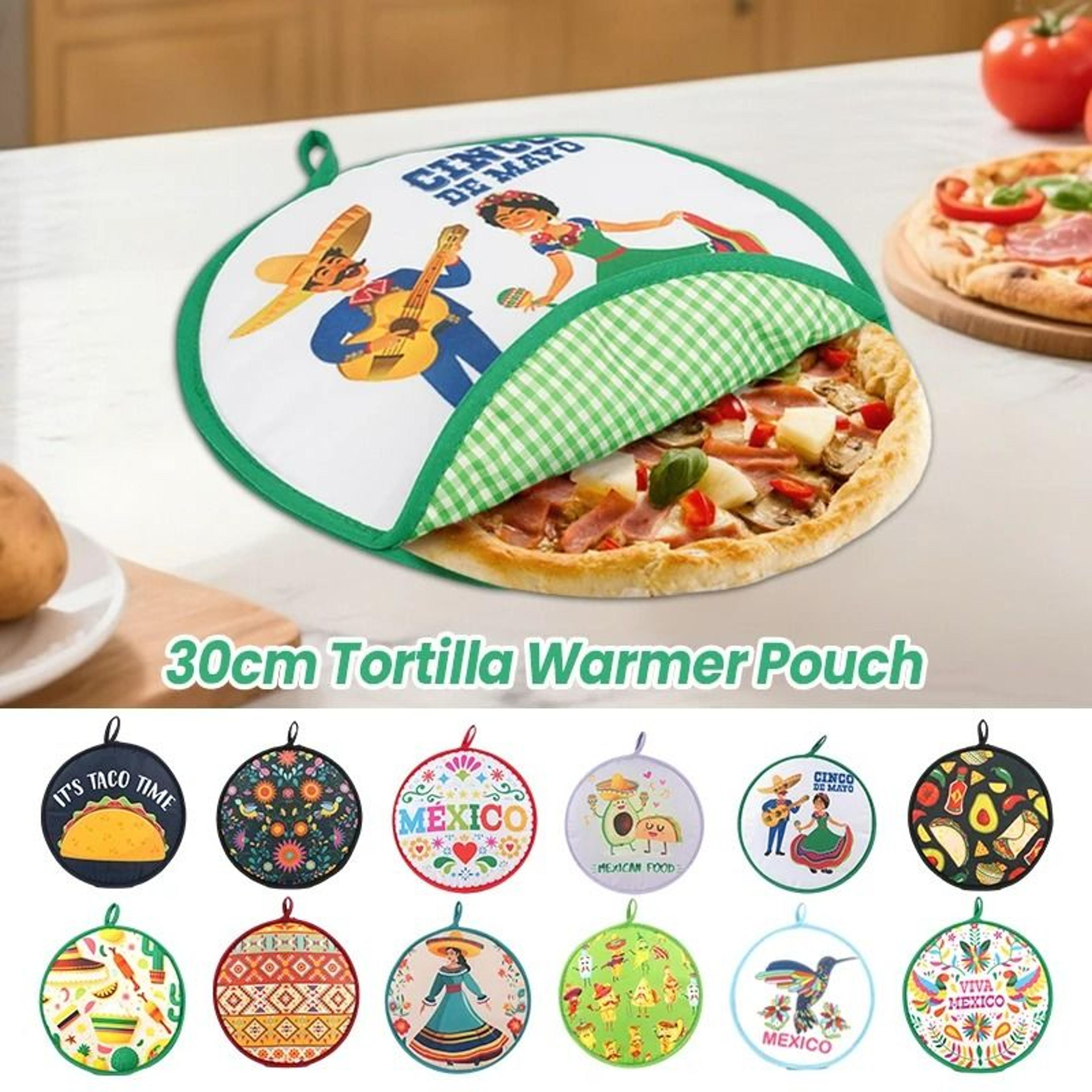 insulated tortilla warmer pouch & portable fabric pancake pouch