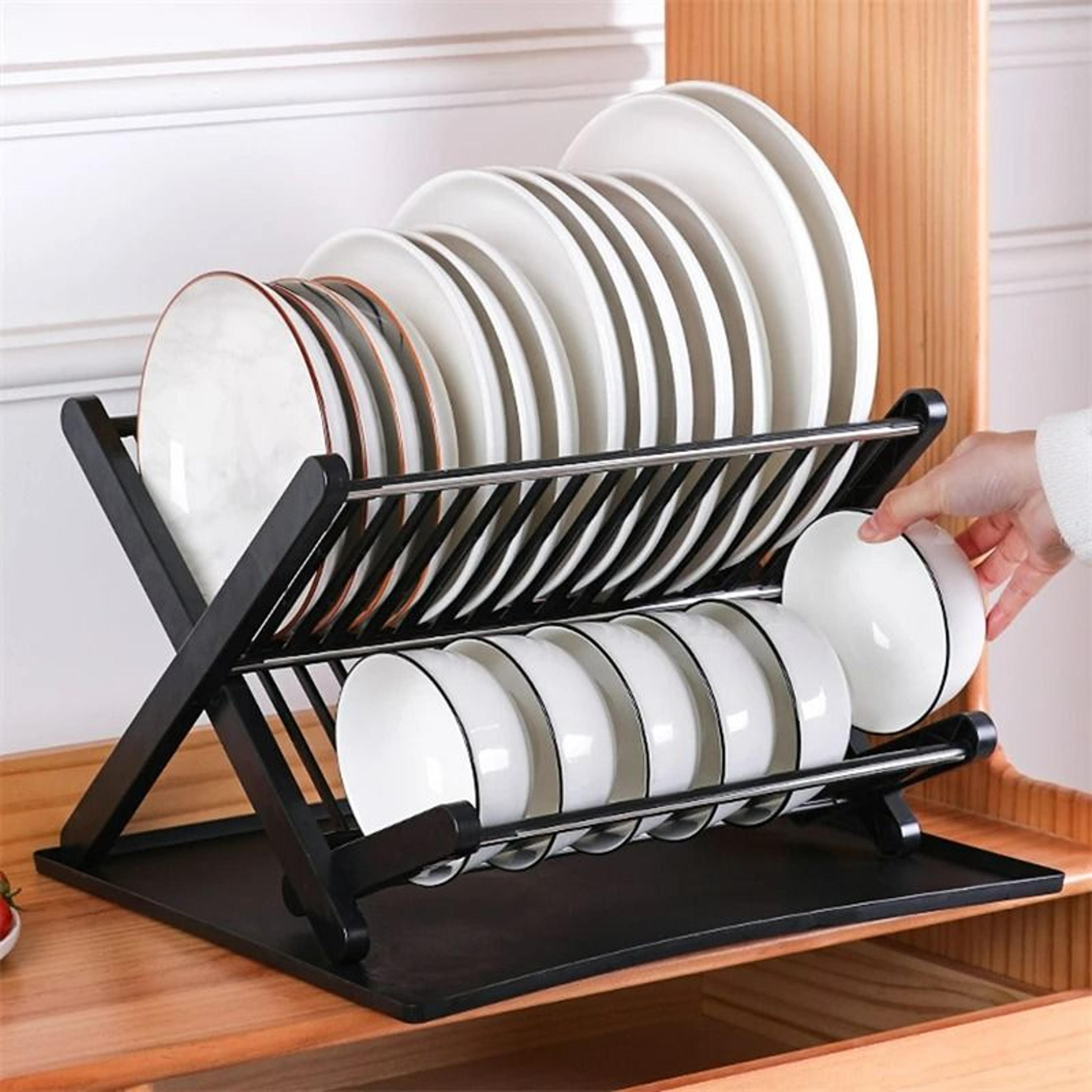kitchen dish drying rack & sink draining bowl storage stand