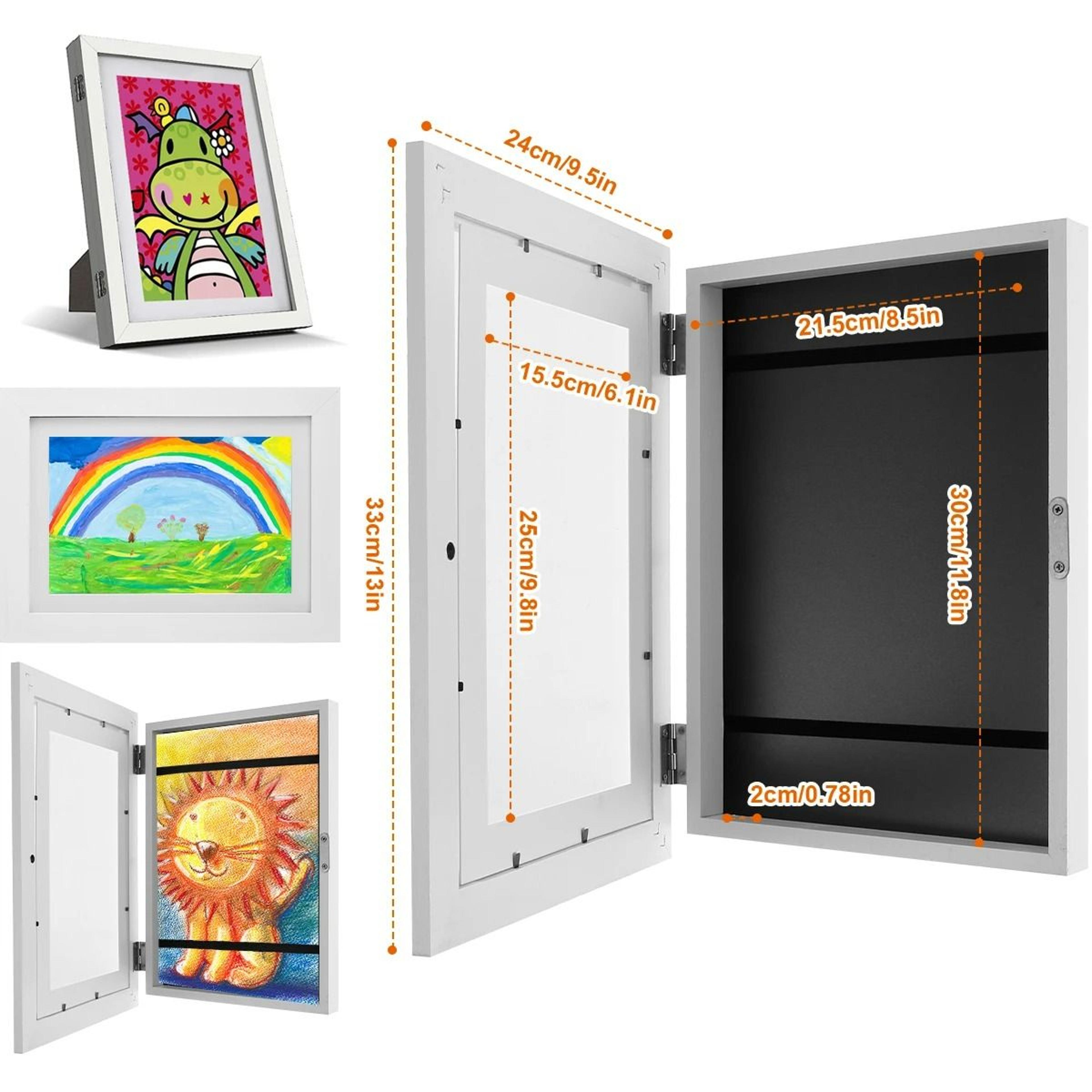 magnetic front-open changeable children's art frame