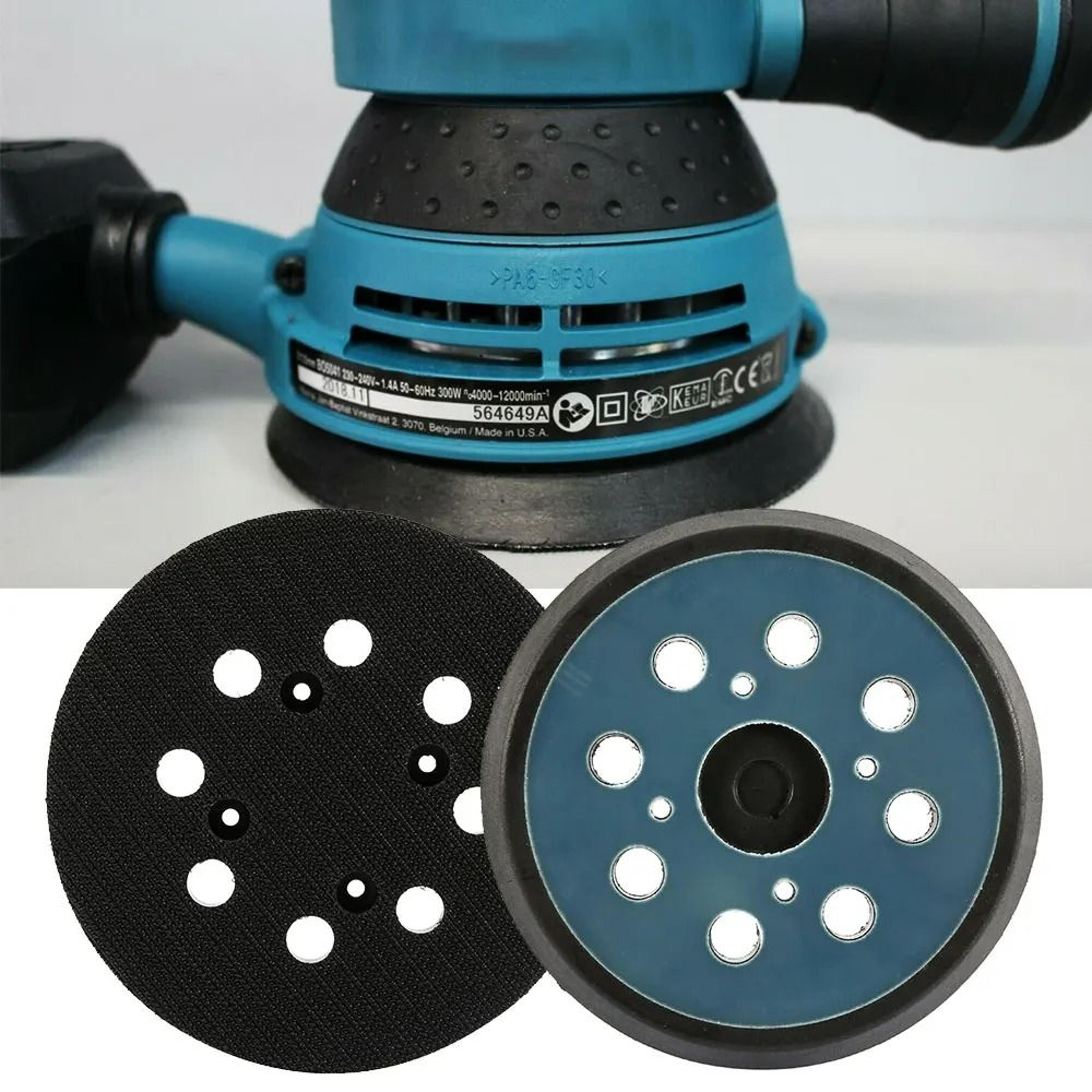5-inch hook & loop sanding backing pad – 8-hole orbital sander replacement disk