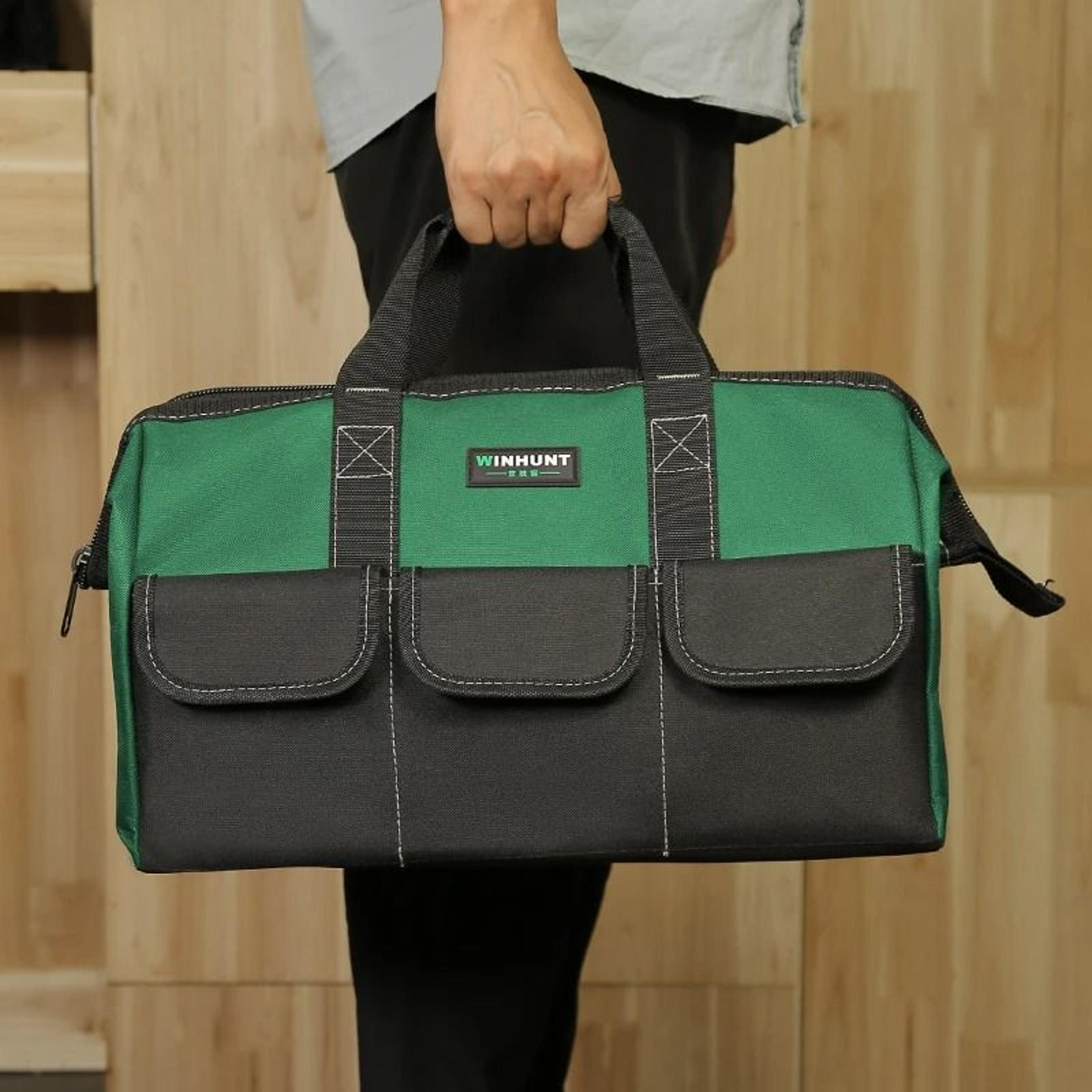 large capacity tool bag – heavy-duty wear-resistant storage tote and organizer