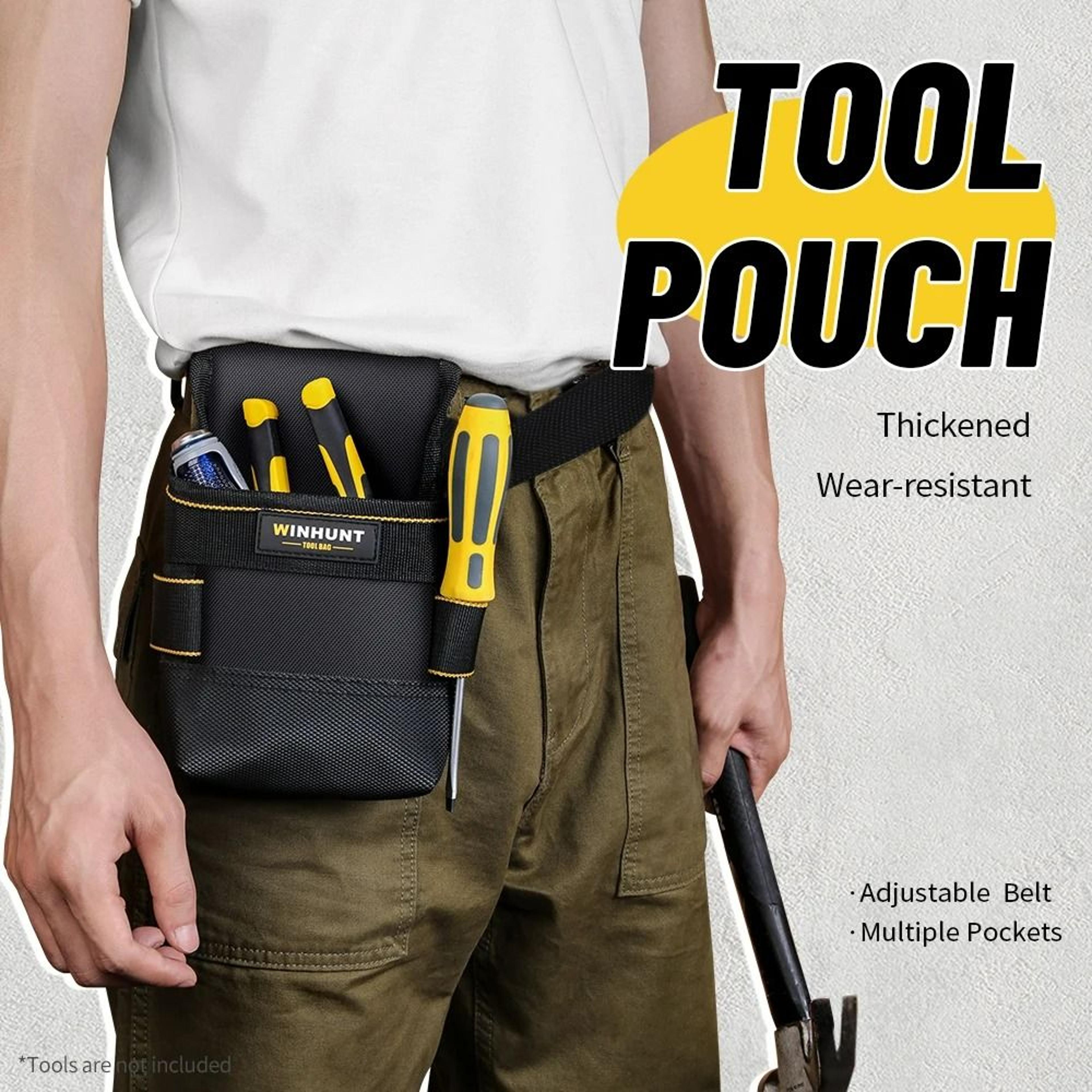 multifunctional tool pouch – oxford cloth waist storage organizer bag with adjustable belt