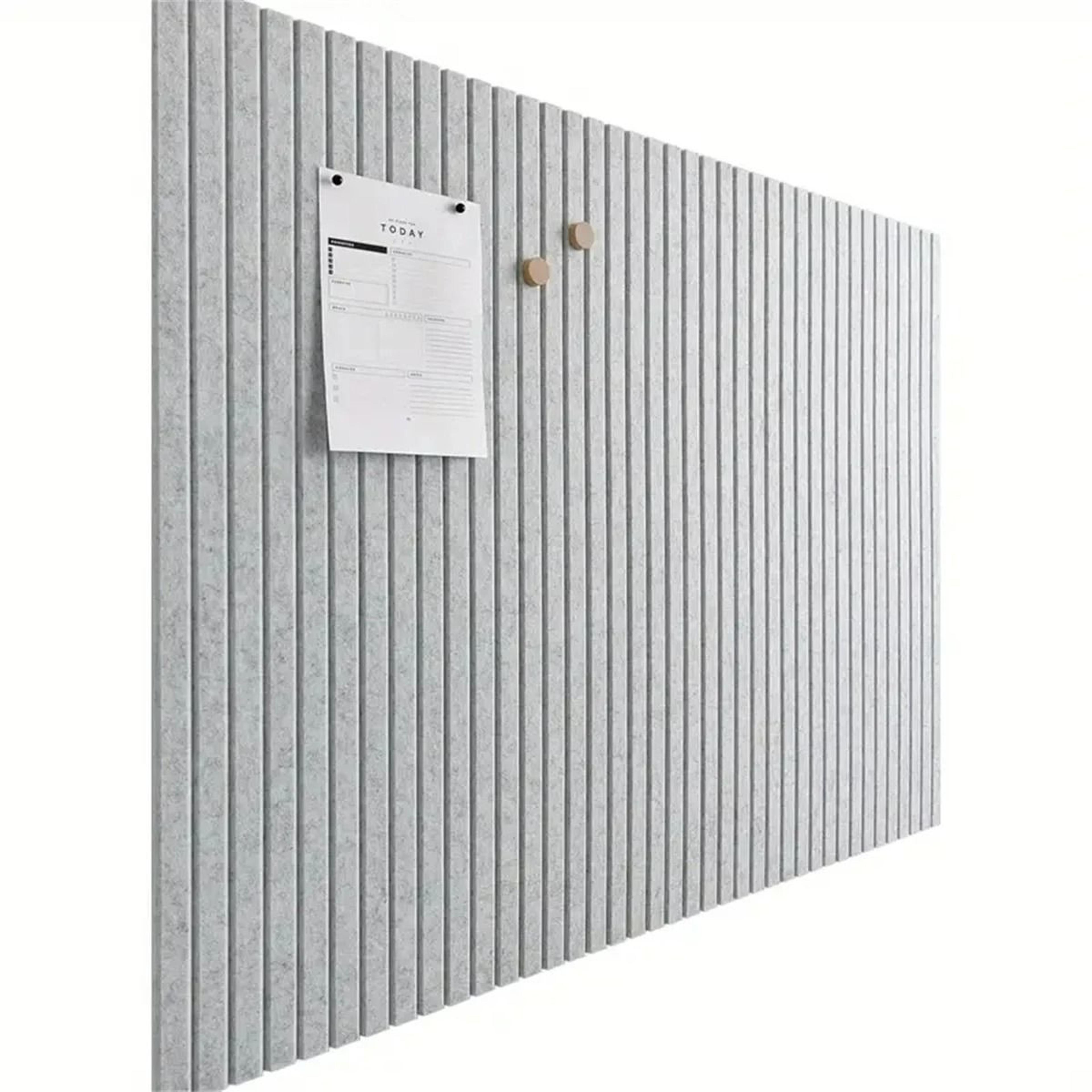 6-piece felt bulletin board set – modular geometric notice boards and artwork display tiles for home office wall decor