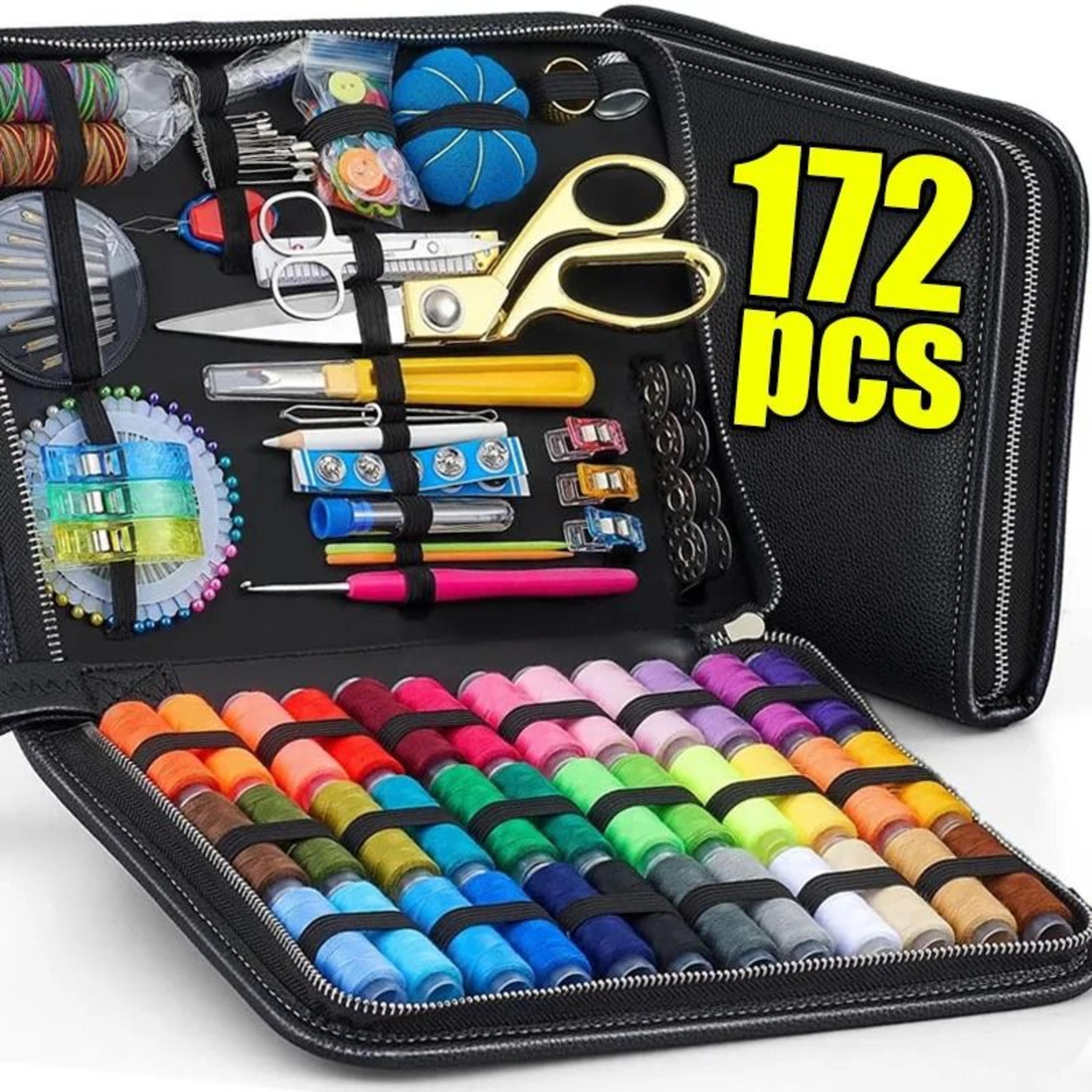 premium portable travel sewing kit with organizer bag