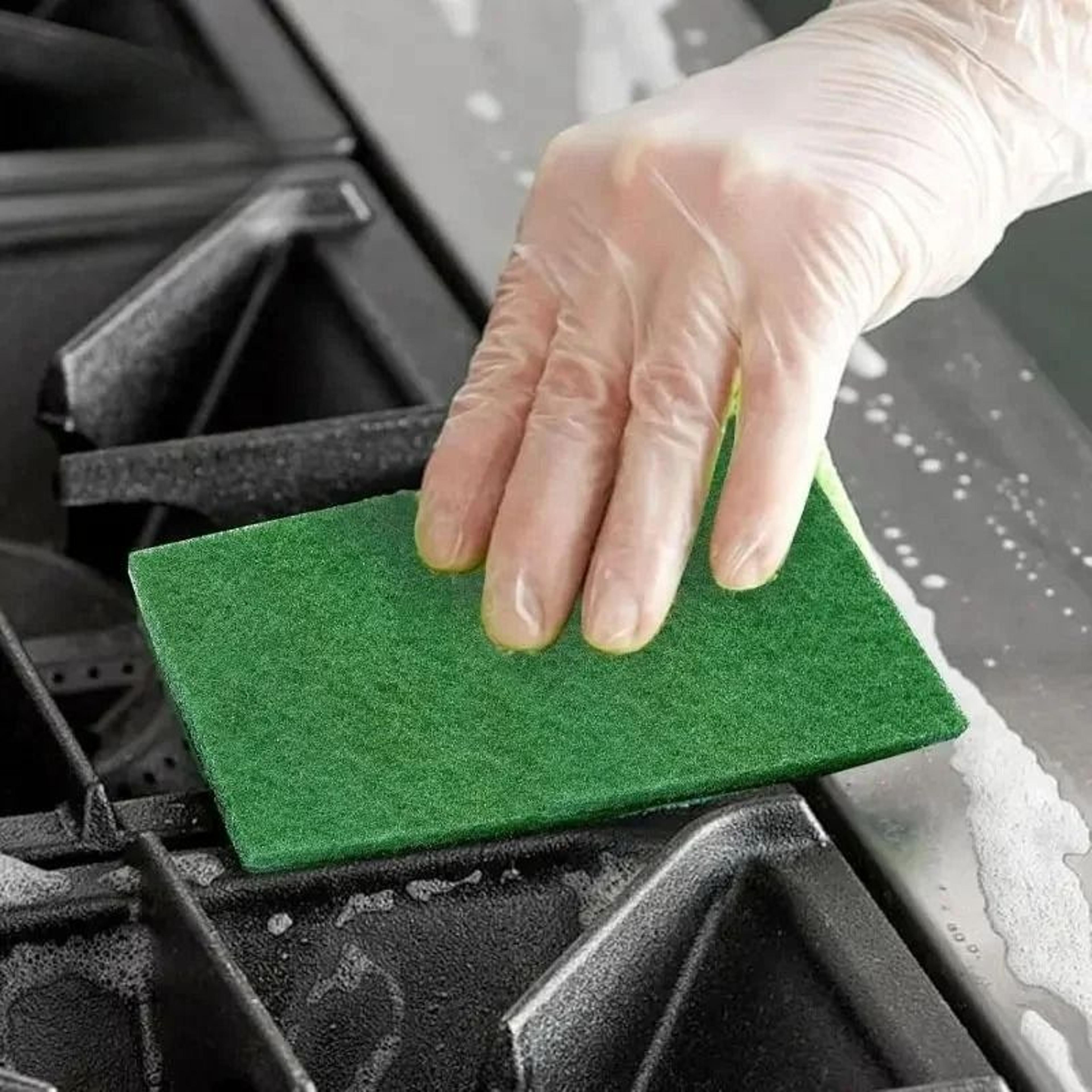 heavy-duty non-scratch kitchen scrub pads (200-piece bulk pack)