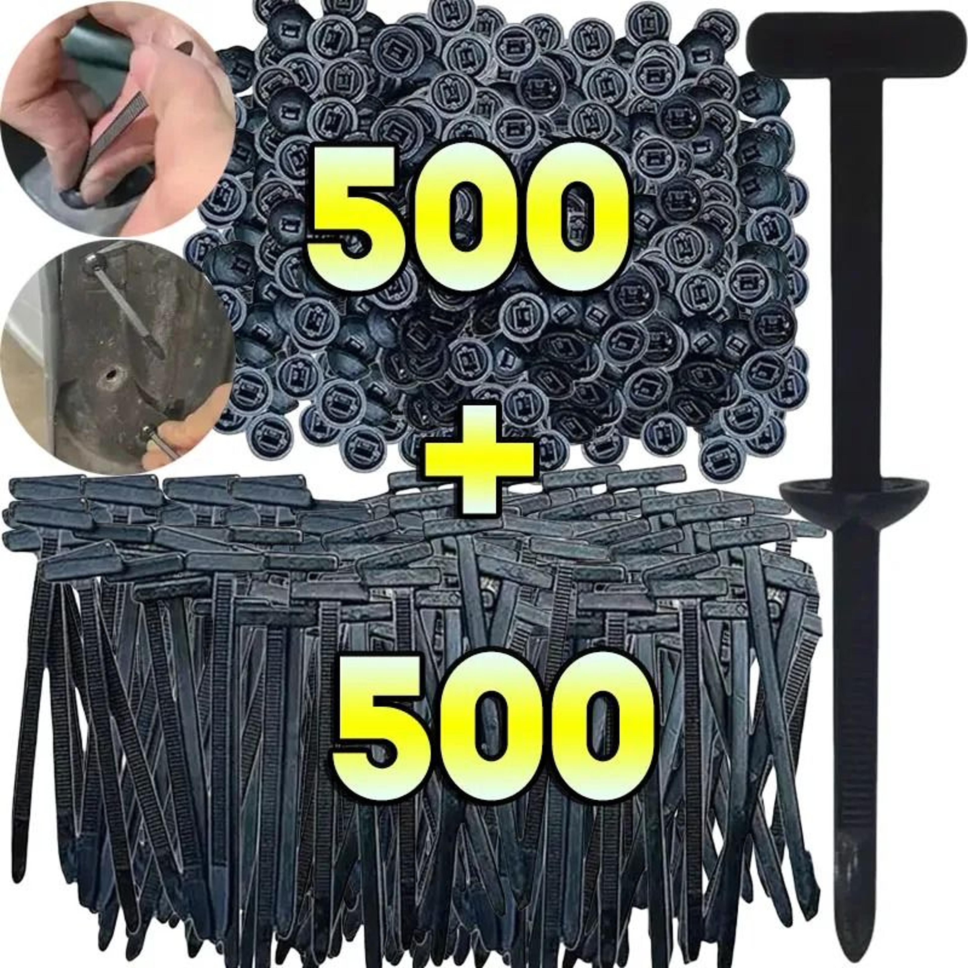 auto fastener cable tie expansion clips (500-piece bulk pack)
