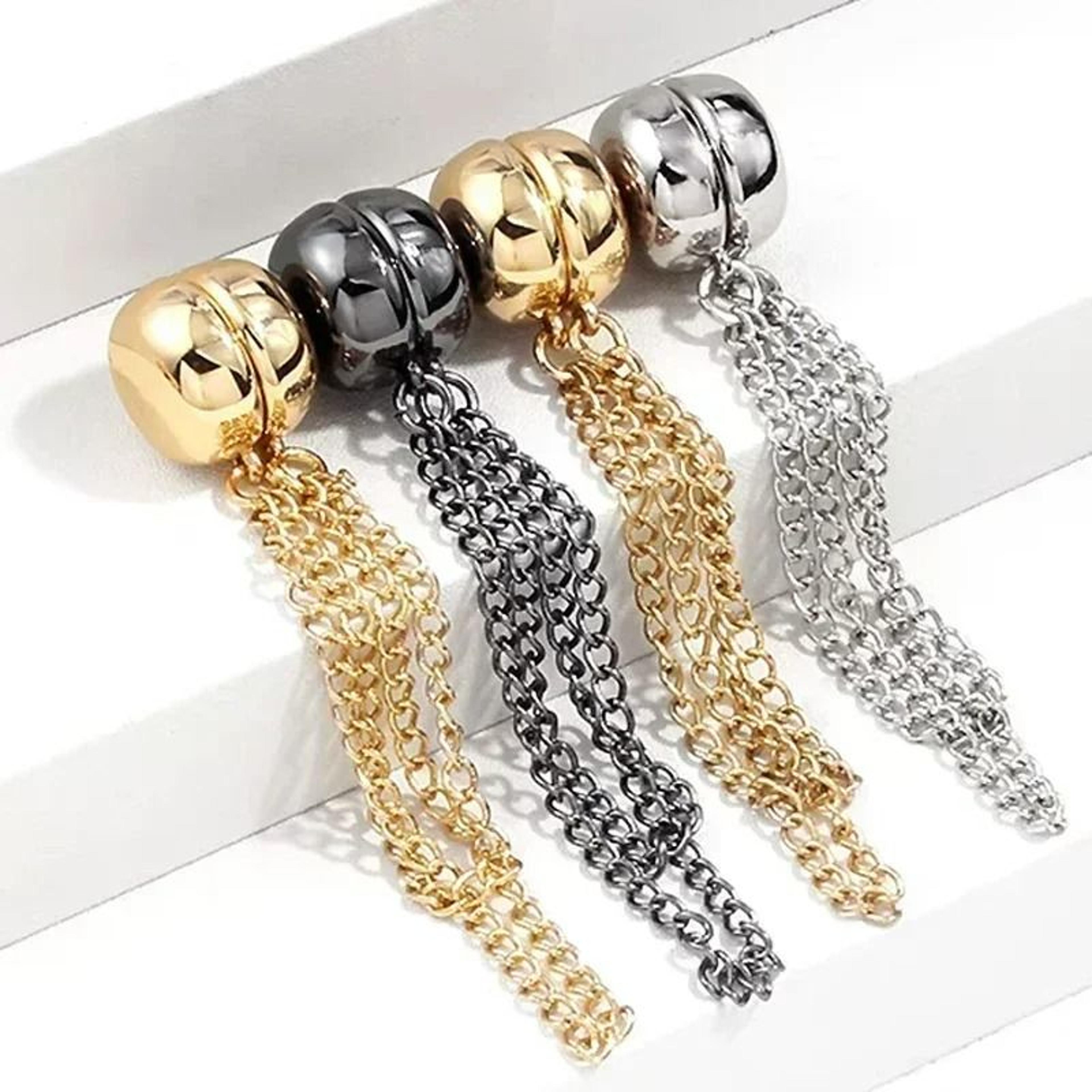 no-sew decorative magnetic pant cuff and sleeve adjusters (1 pair)