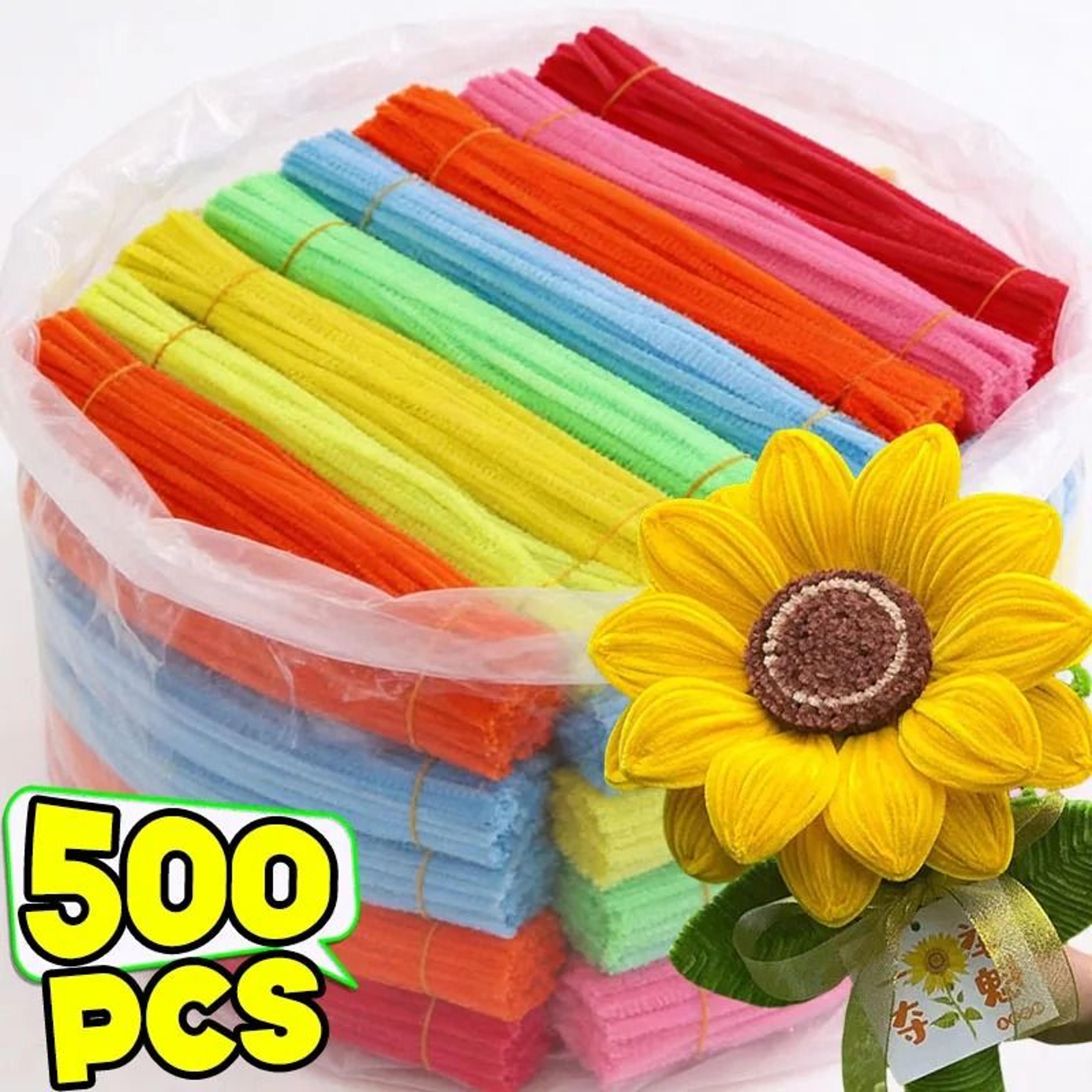 creative chenille stem wire pipe cleaners bulk supply (500-piece set)