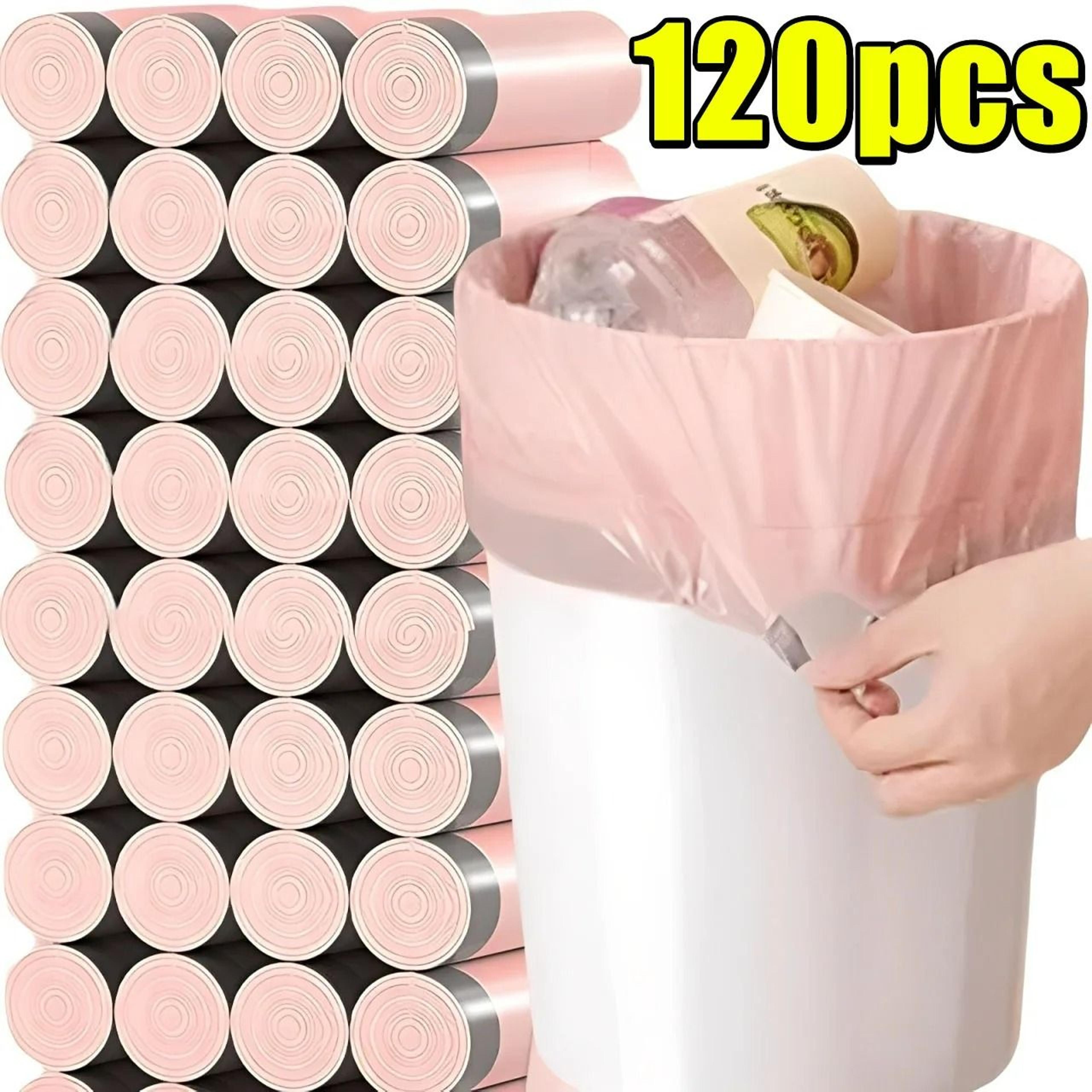 heavy-duty 4-gallon drawstring small trash bags (120-piece box)