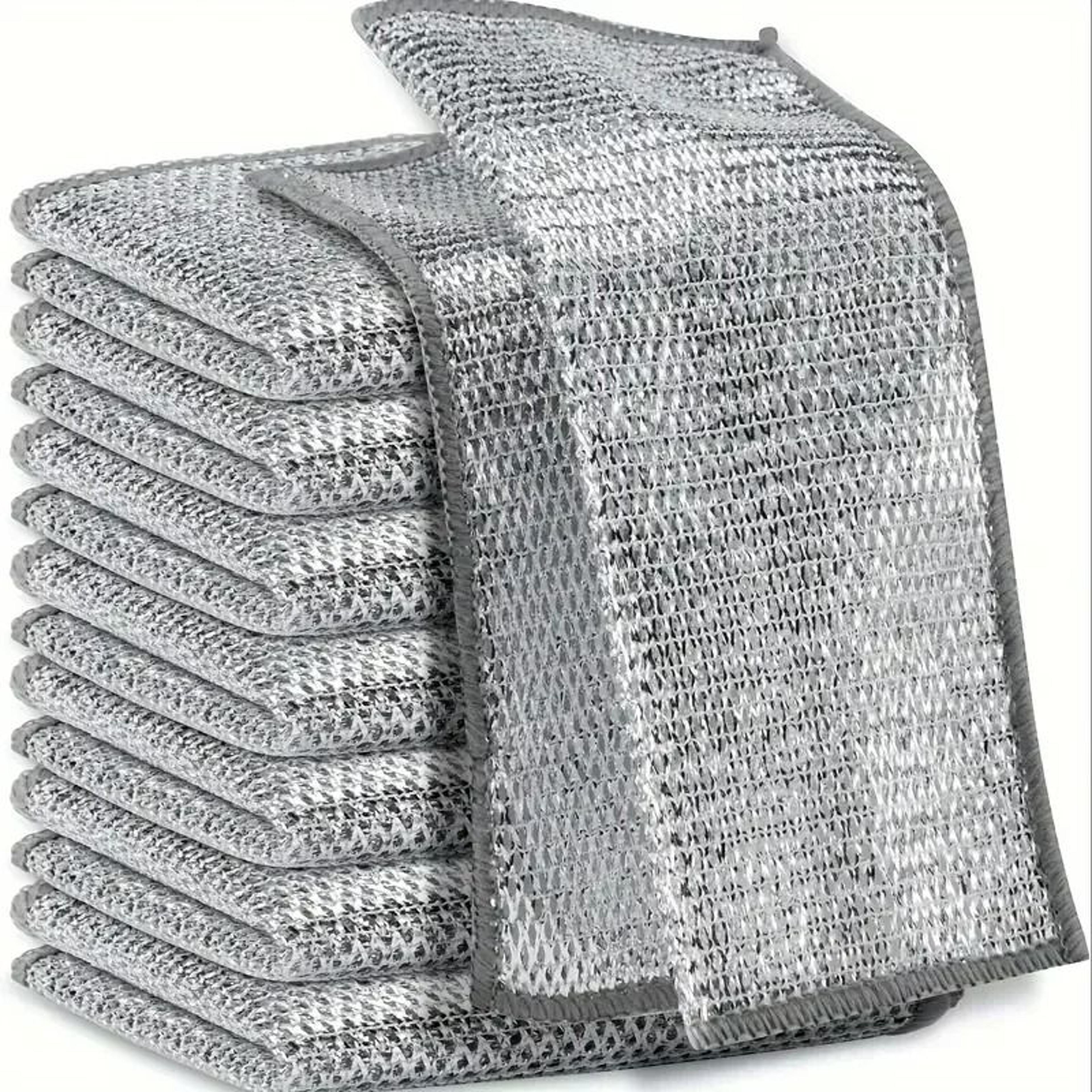 heavy-duty thickened steel wire cleaning cloths (100-piece set)