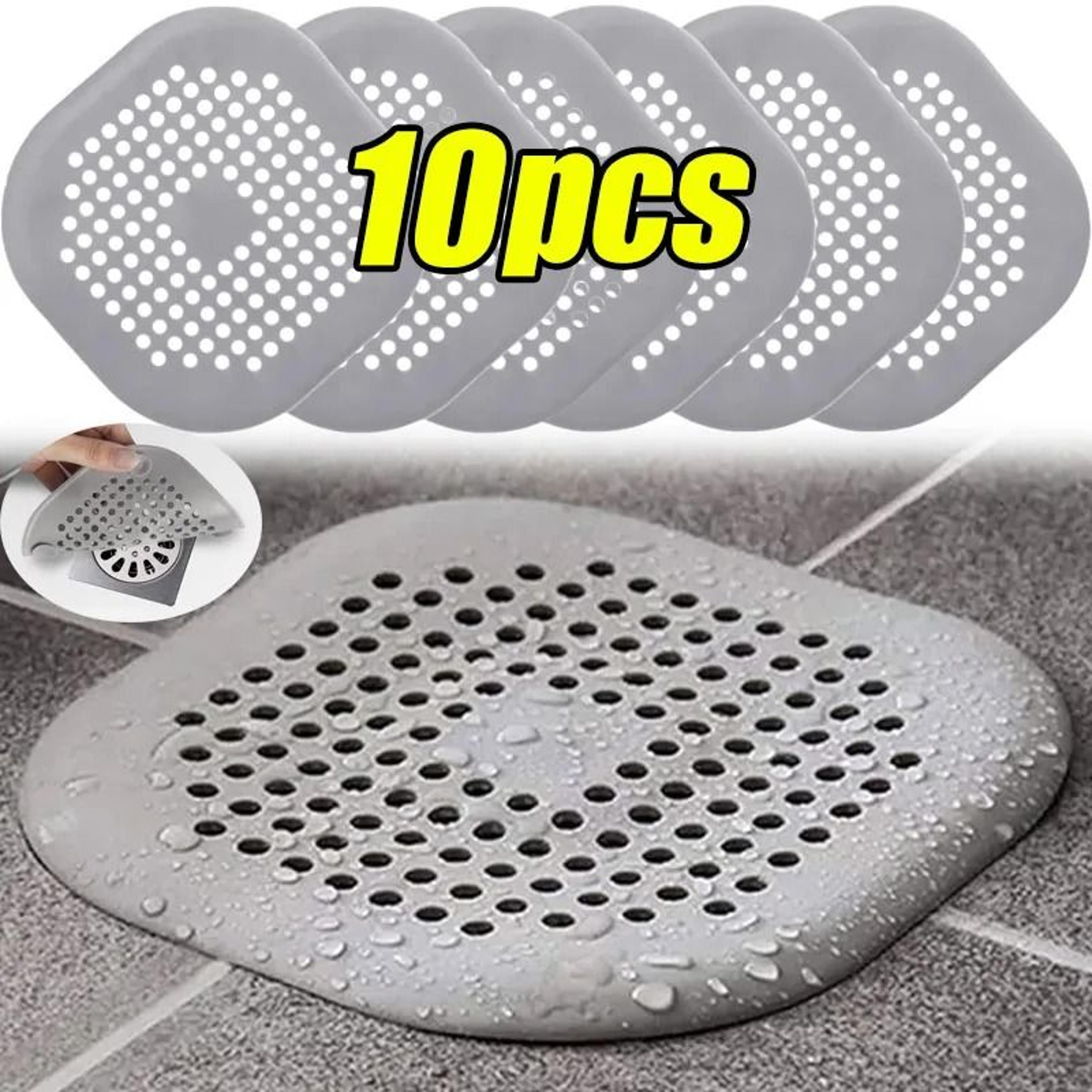 anti-blocking silicone drain hair catcher covers (10-piece pack)