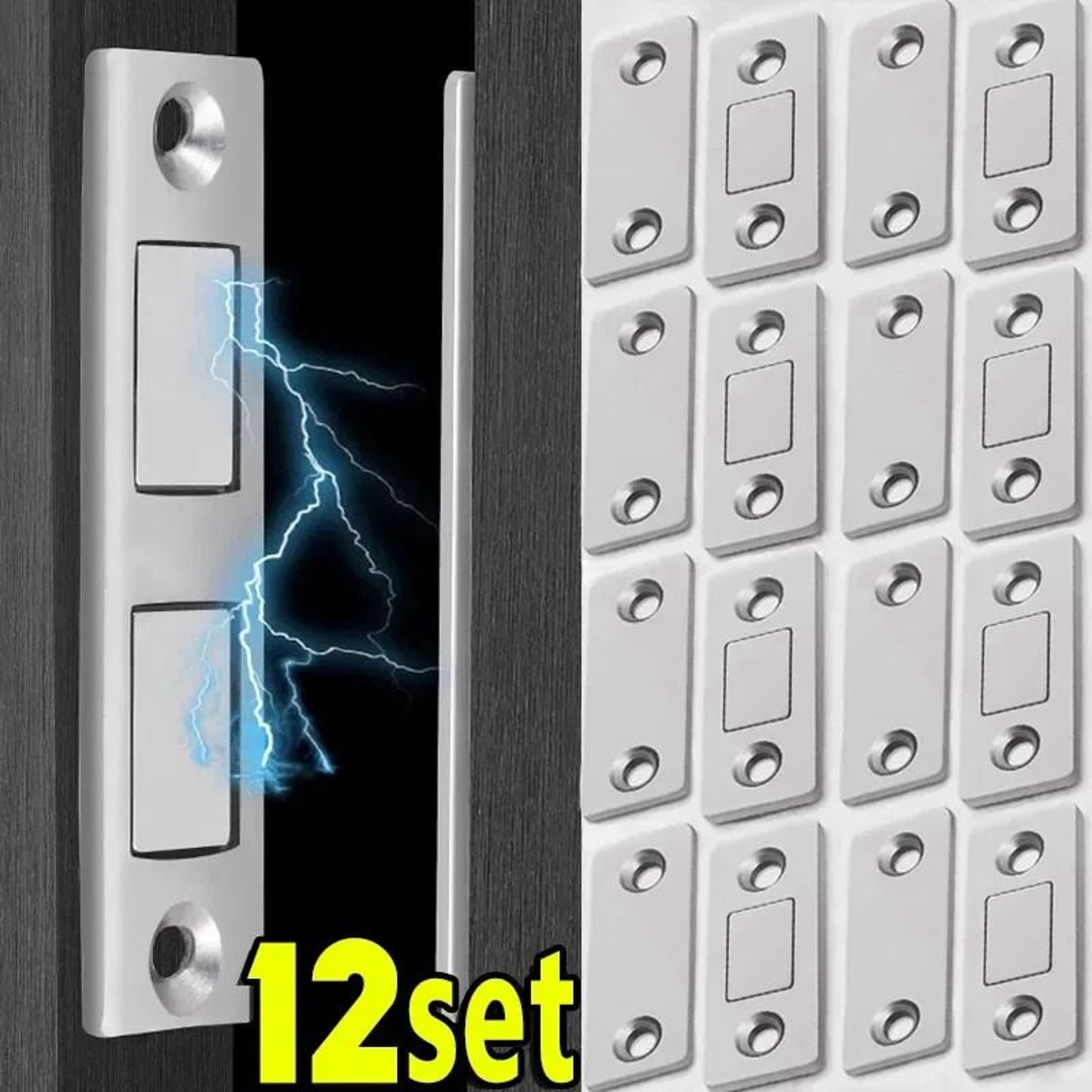 ultra-thin invisible magnetic cabinet catches (12-set pack)