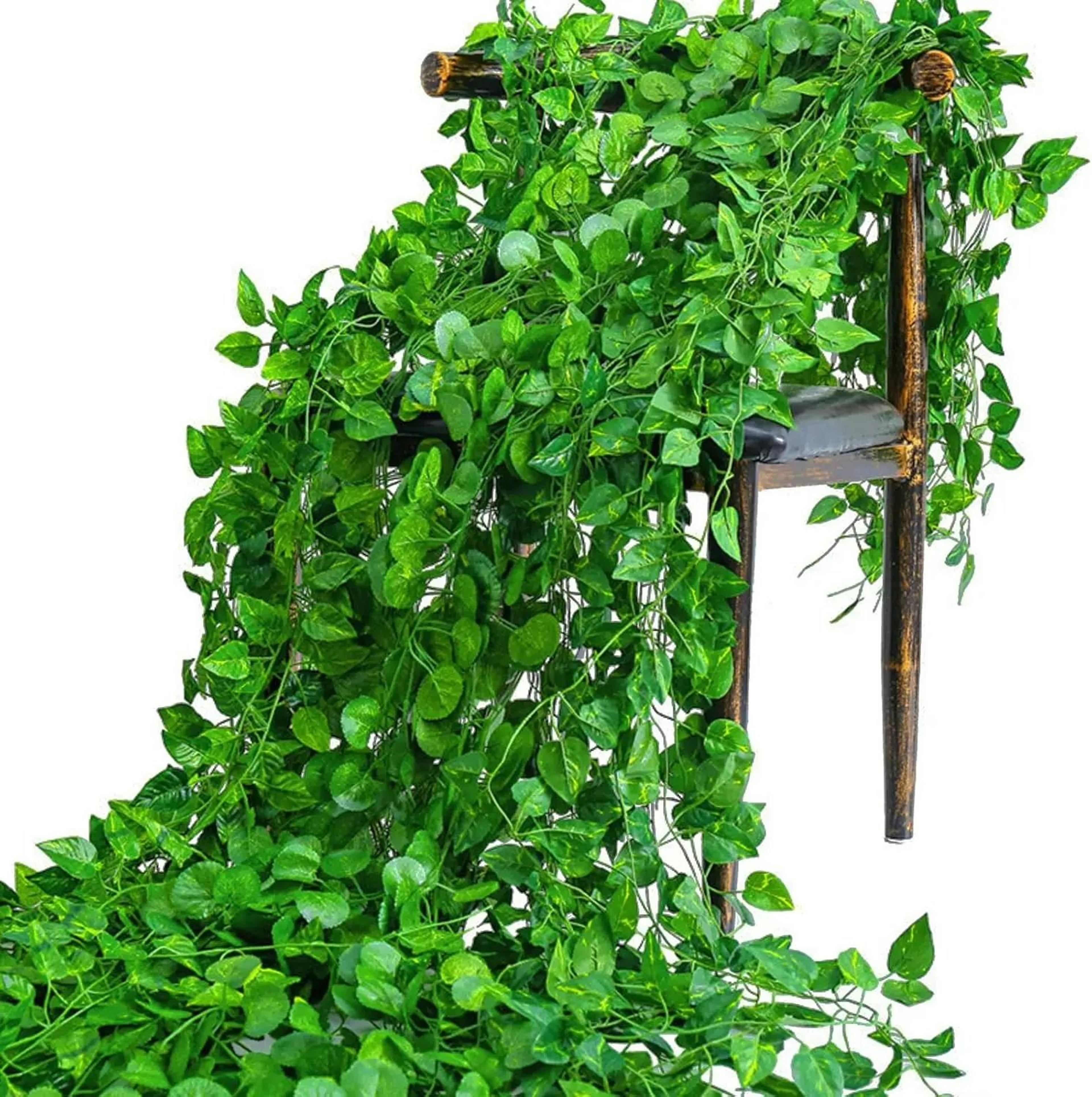 artificial green ivy leaf hanging garland (1-string pack)