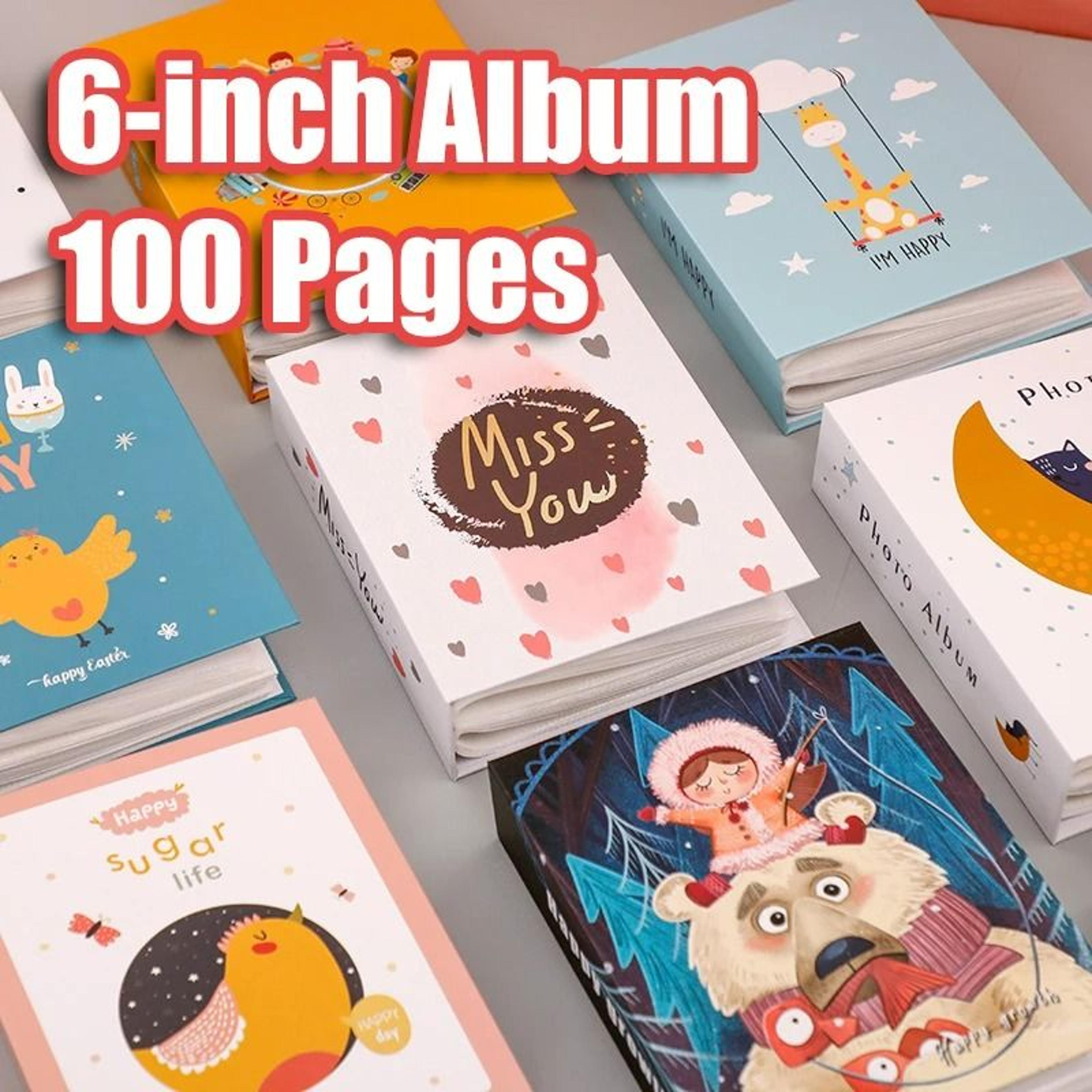 4d 6-inch slip-in 100 photo album & memory scrapbook