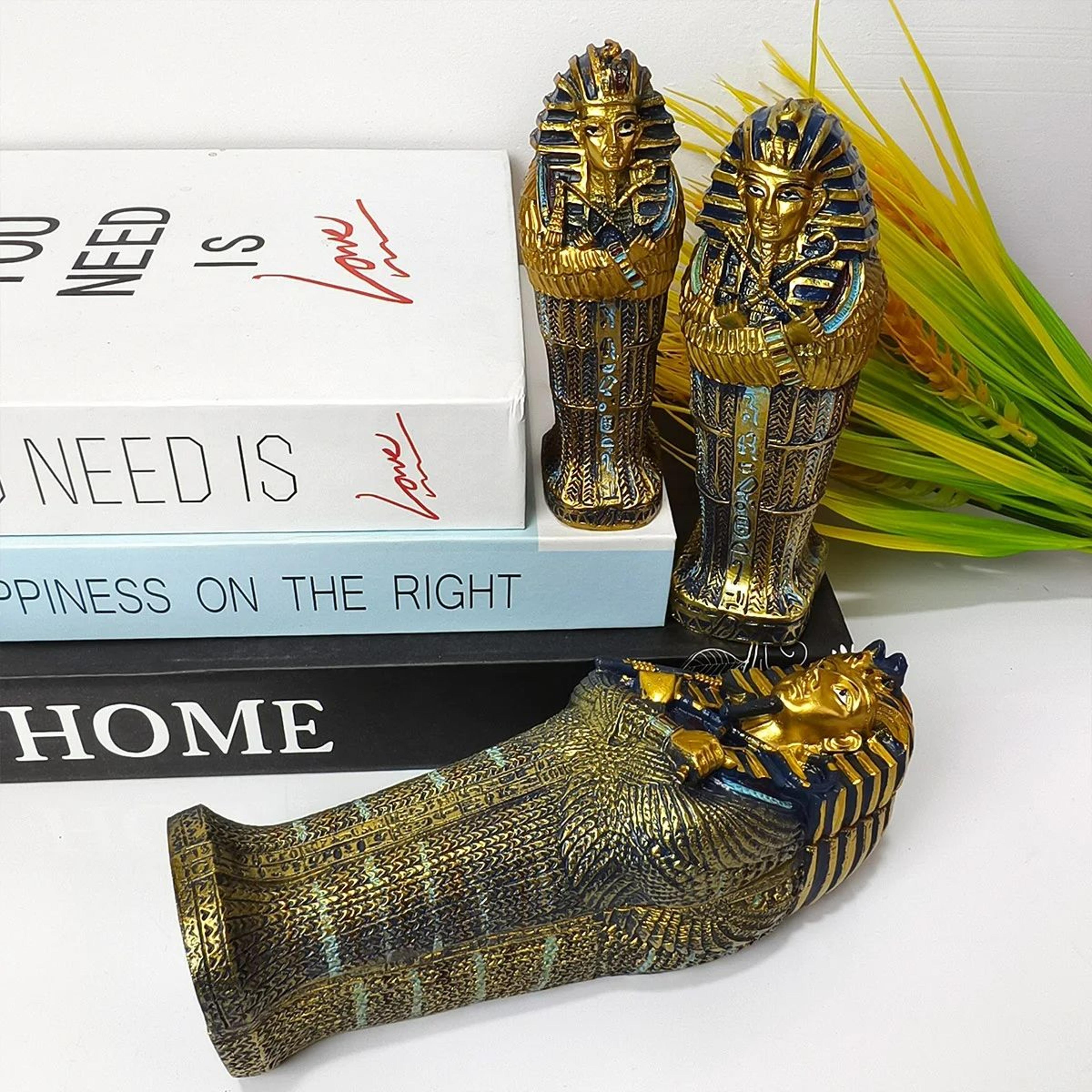 egyptian mummy coffin & pharaoh handicraft ornament