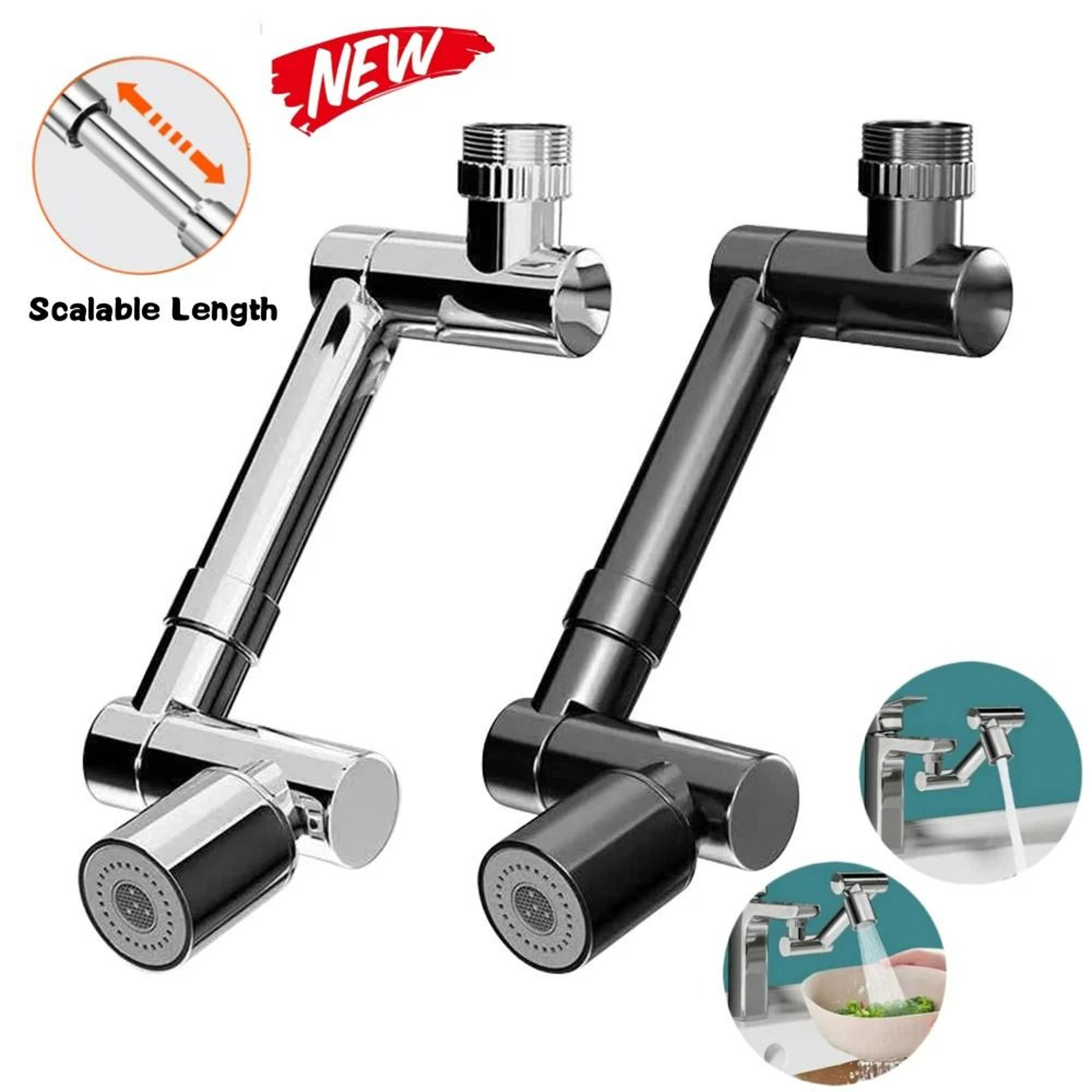 1440° universal rotatable metal faucet extender