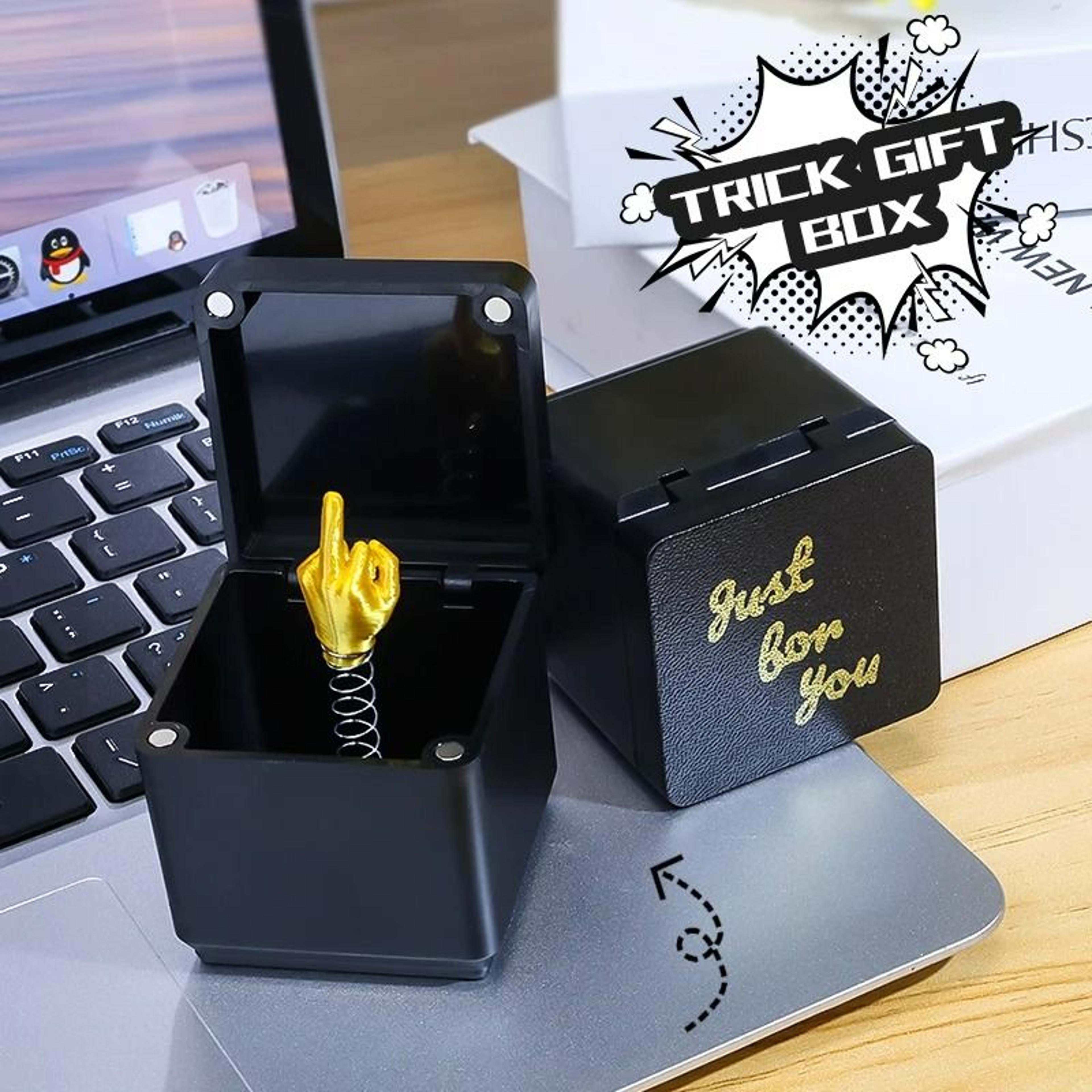 mechanical middle finger office prank gift