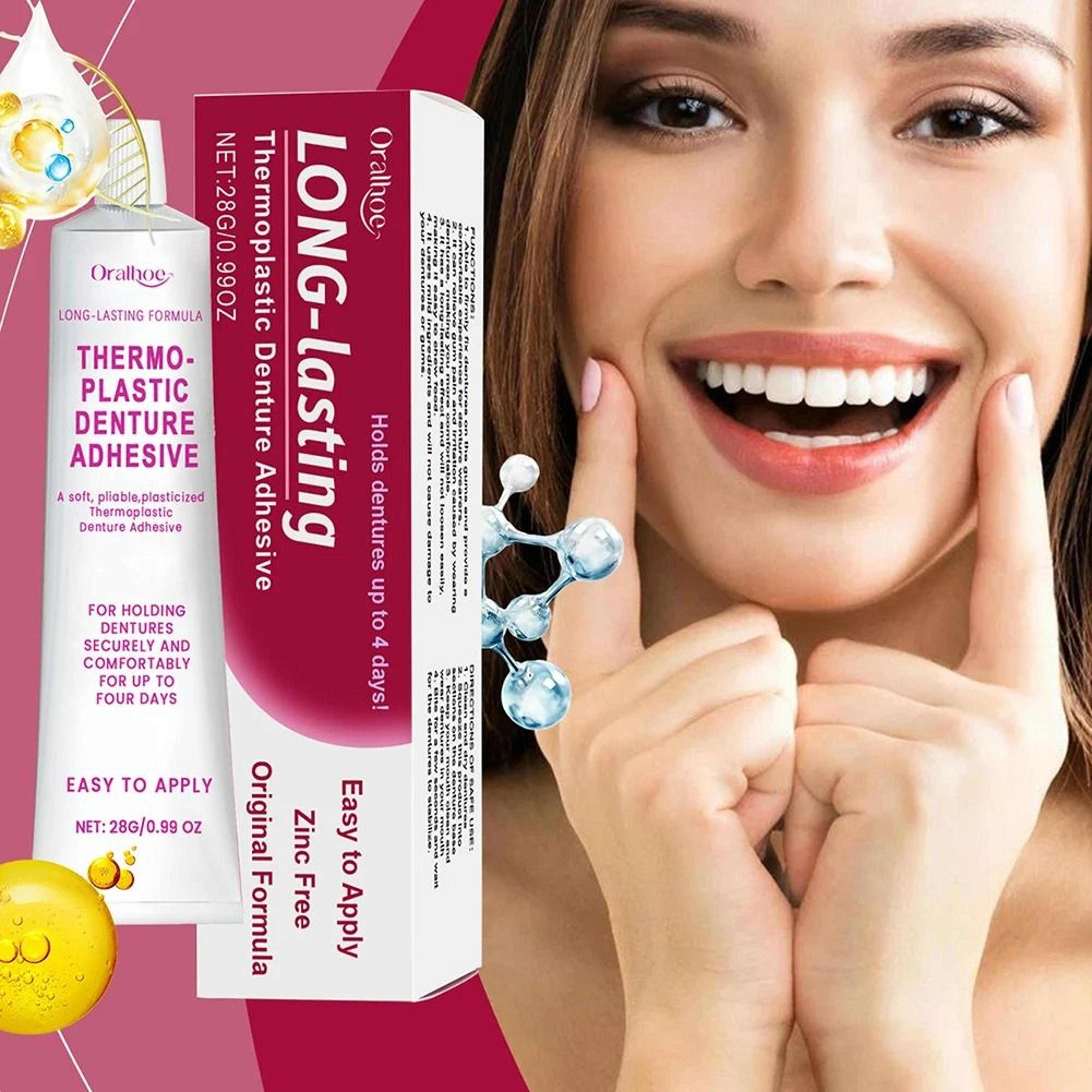 thermoplastic denture fixing solid glue