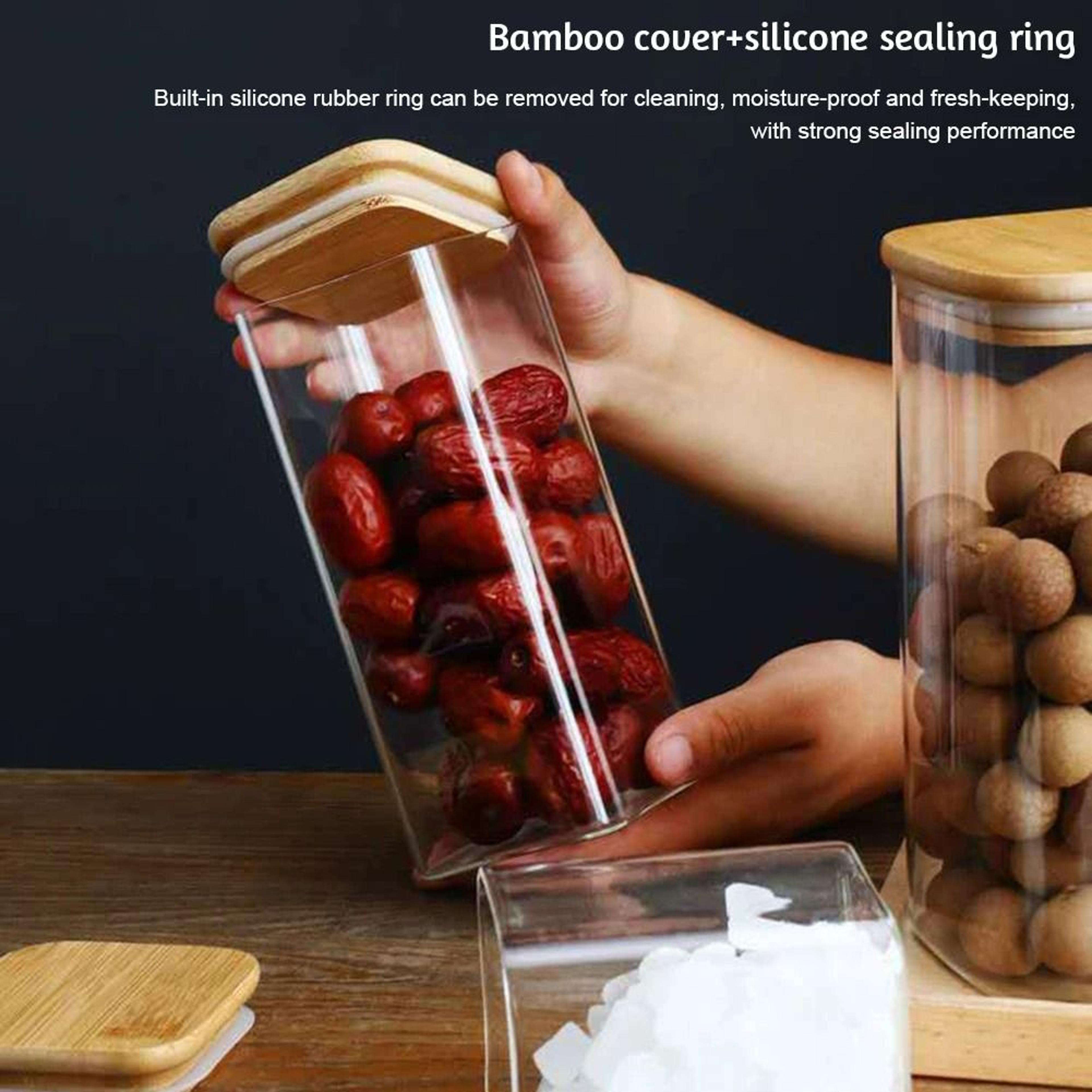 airtight borosilicate glass storage jars