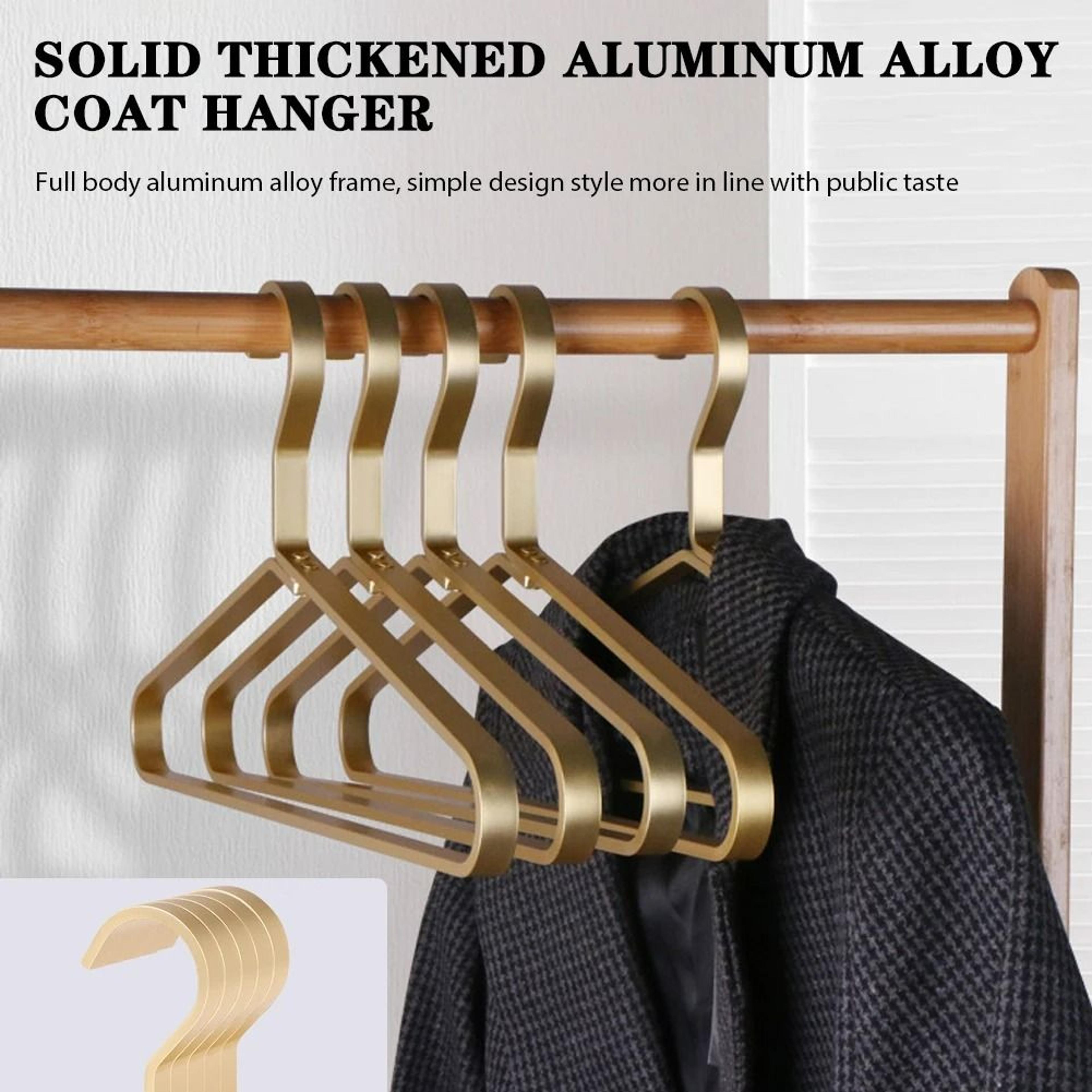 seamless aluminum non-slip clothes hangers