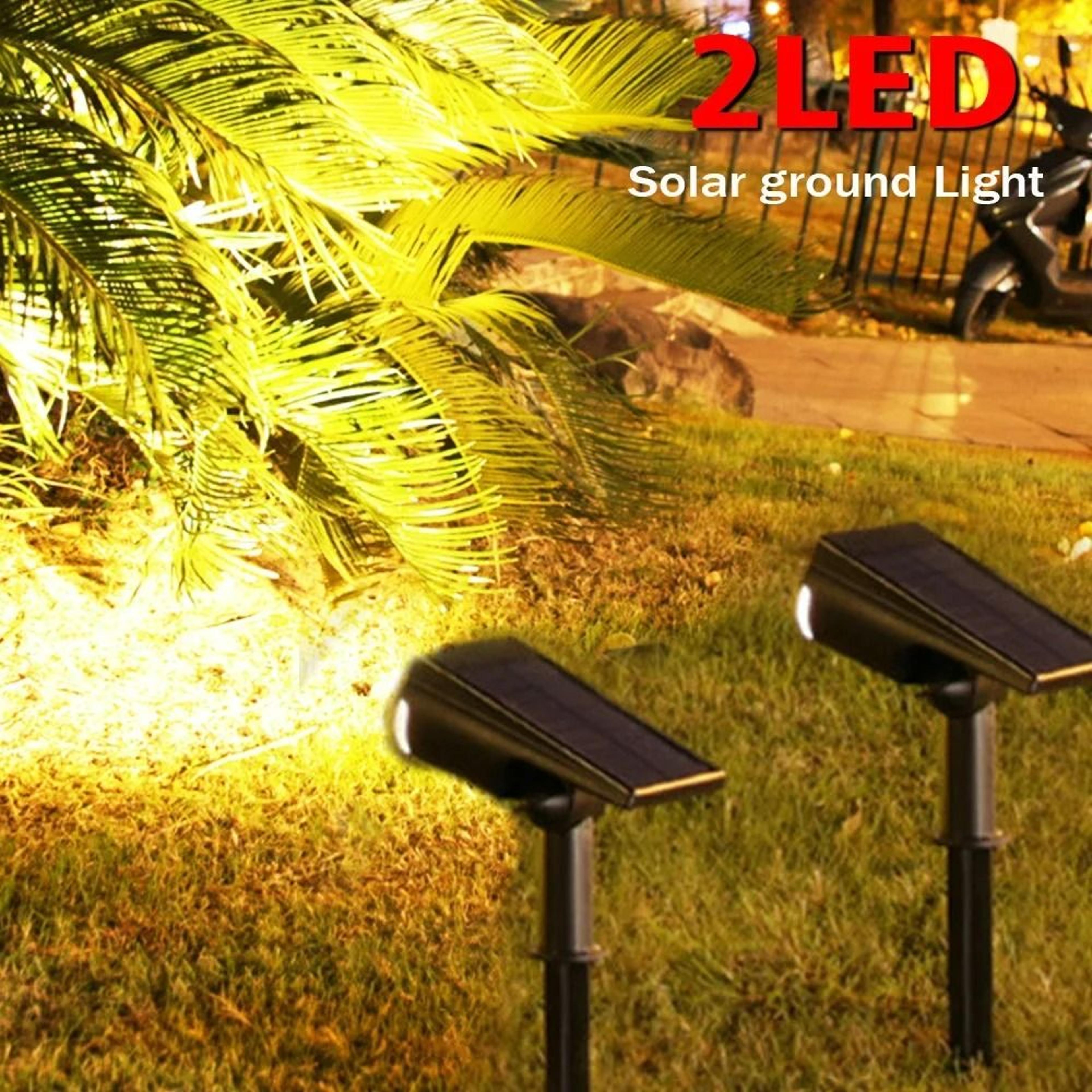 2-in-1 wireless rgb solar landscape spotlights