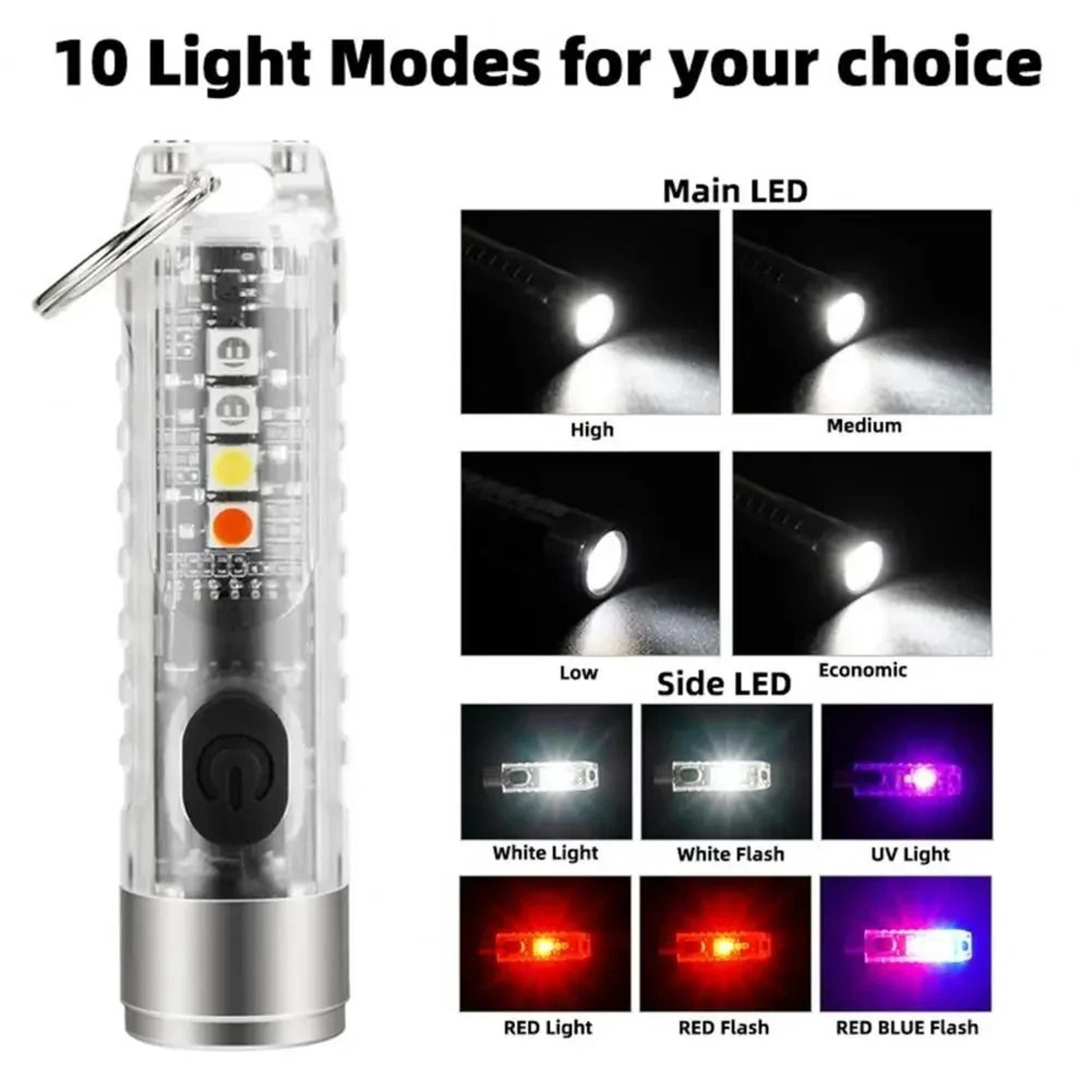 mini keychain flashlight & warning lamp