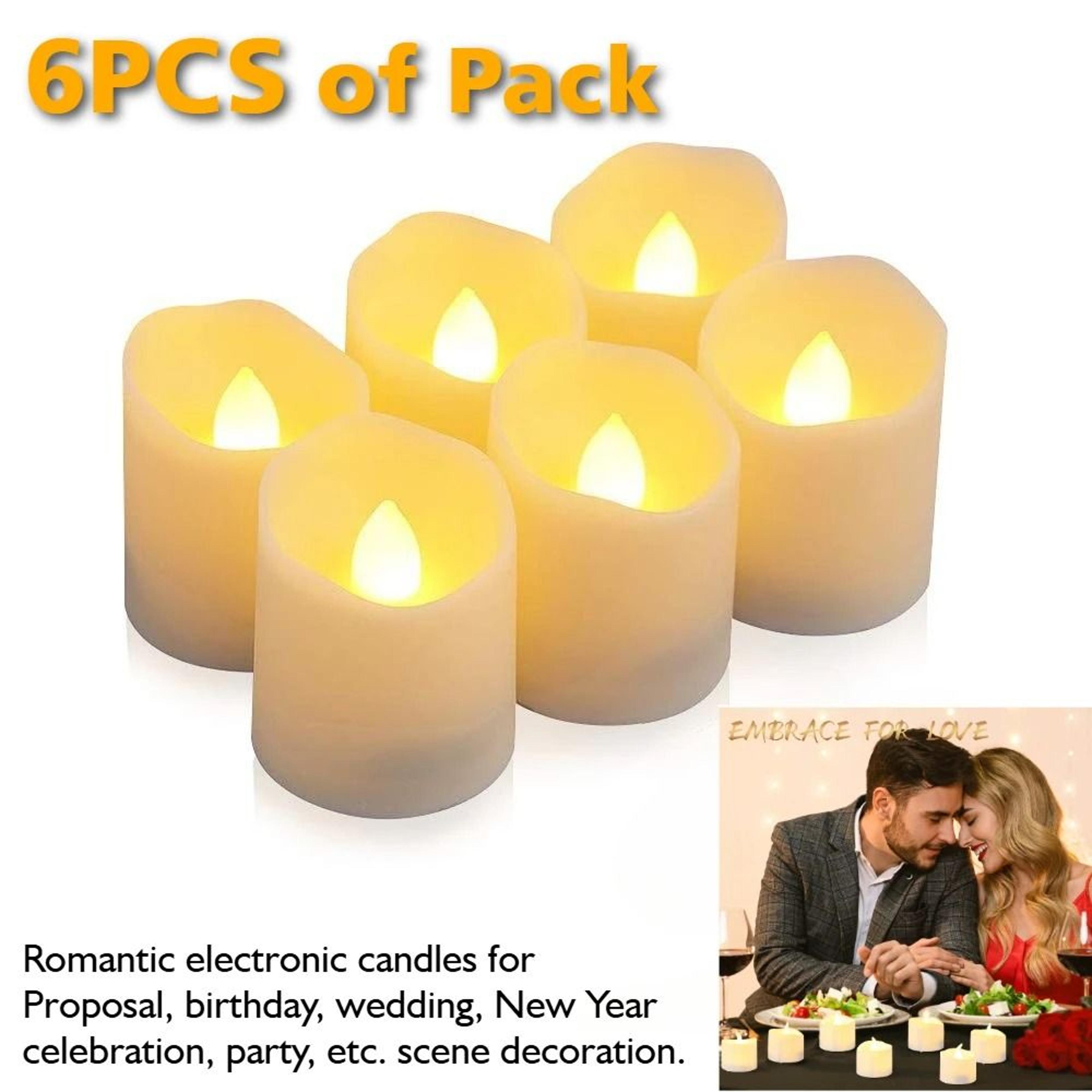 flameless led flickering tealight candles
