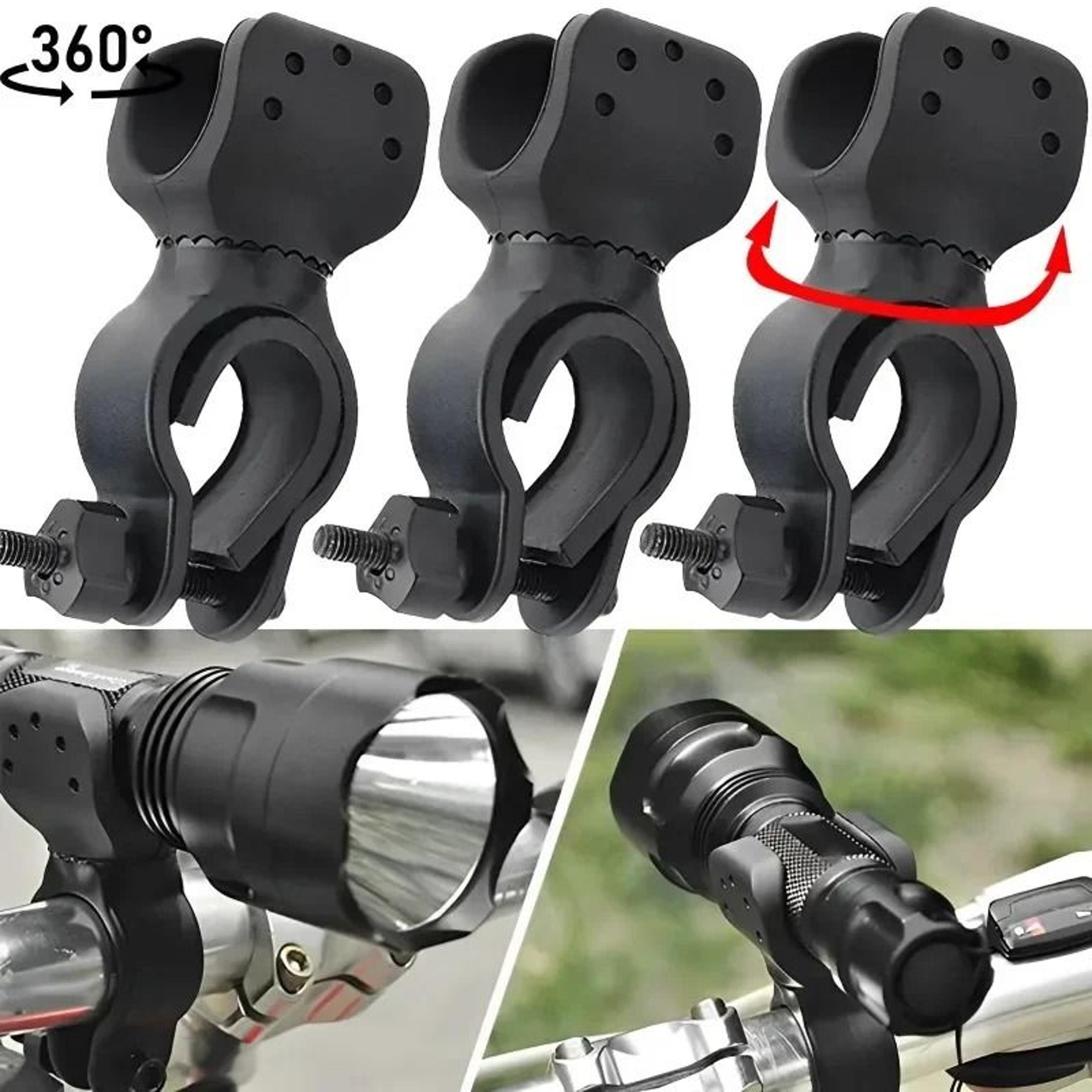 360° rotating universal bike flashlight mounts