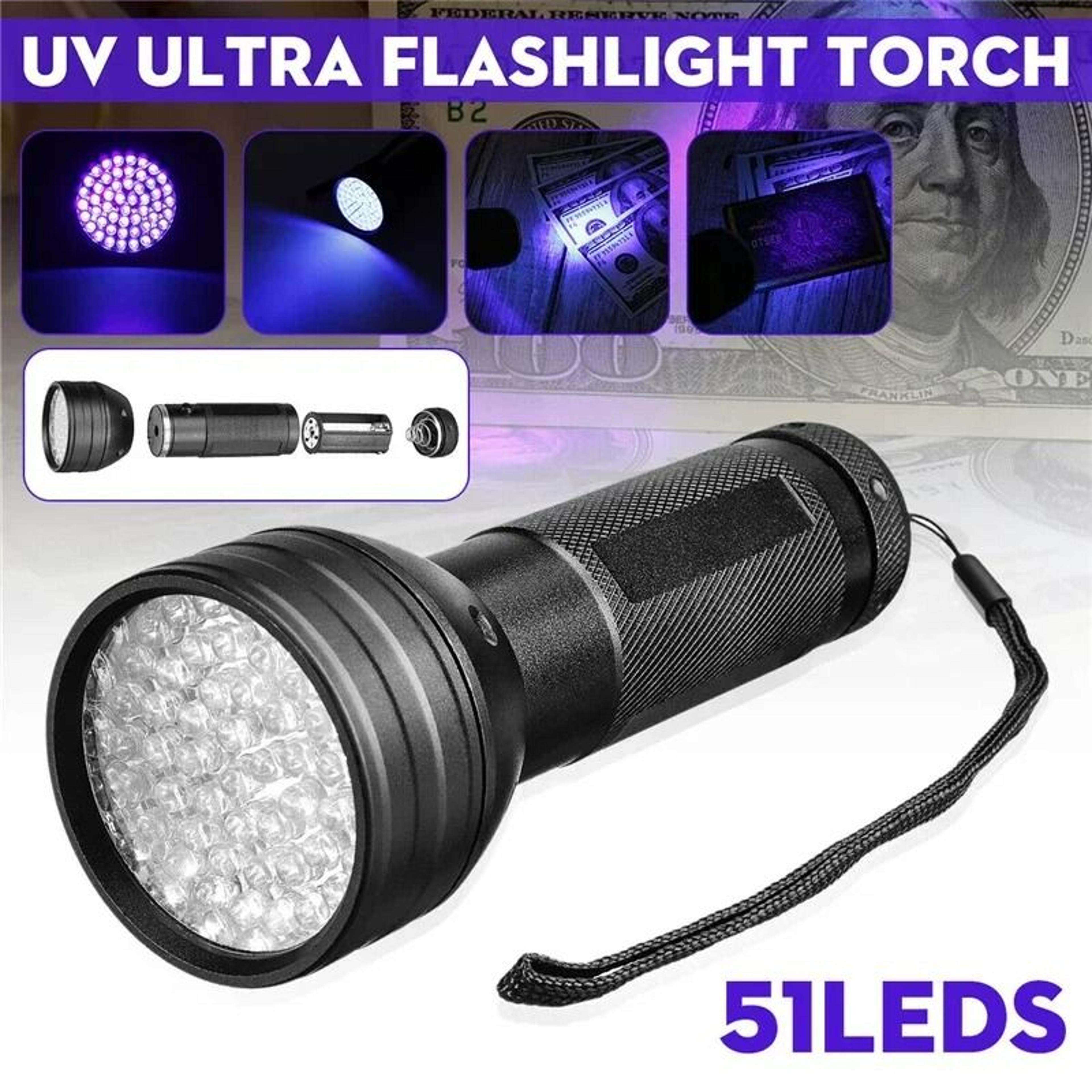 51-led high-intensity 395nm uv flashlight