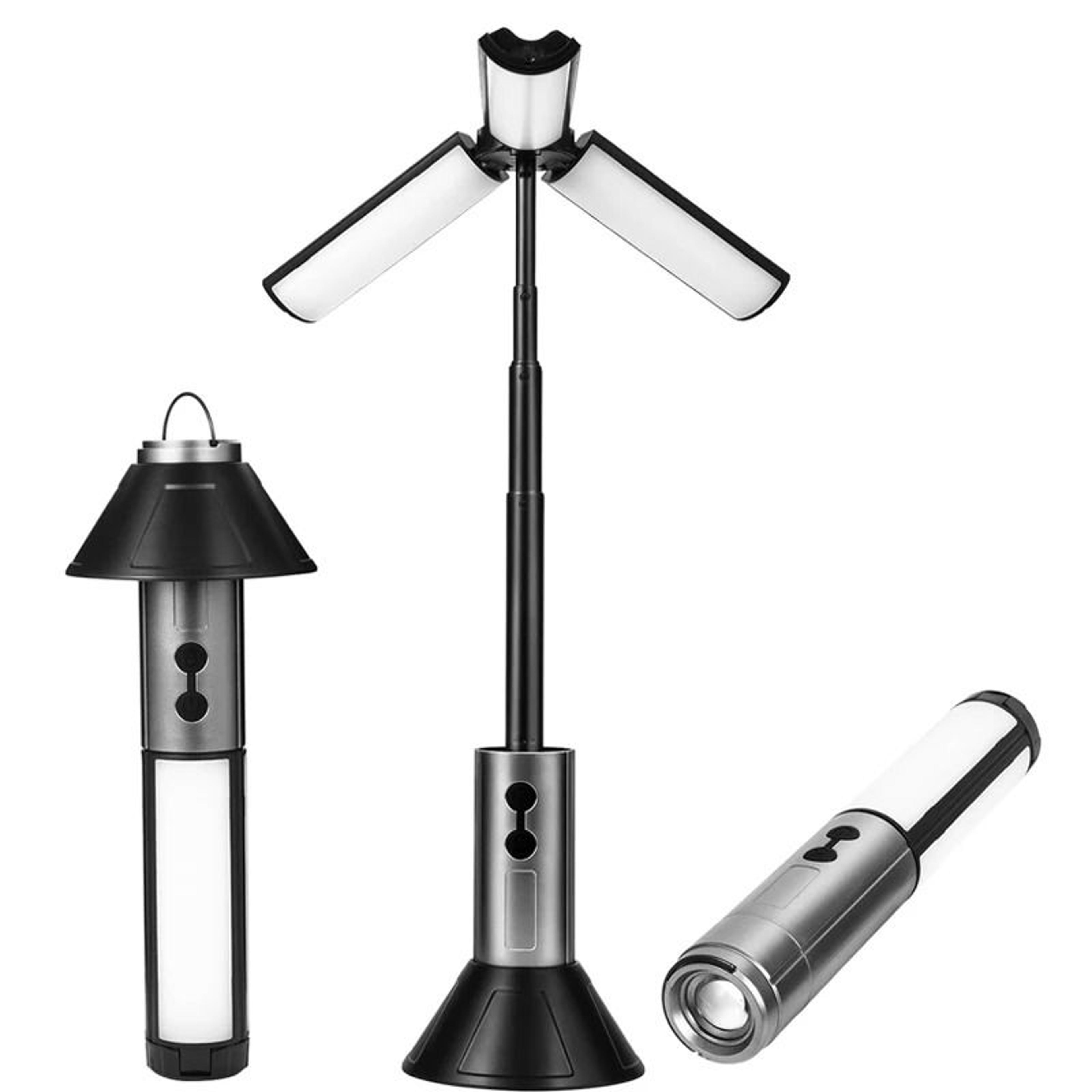 270° telescopic rotatable camping lantern & torch