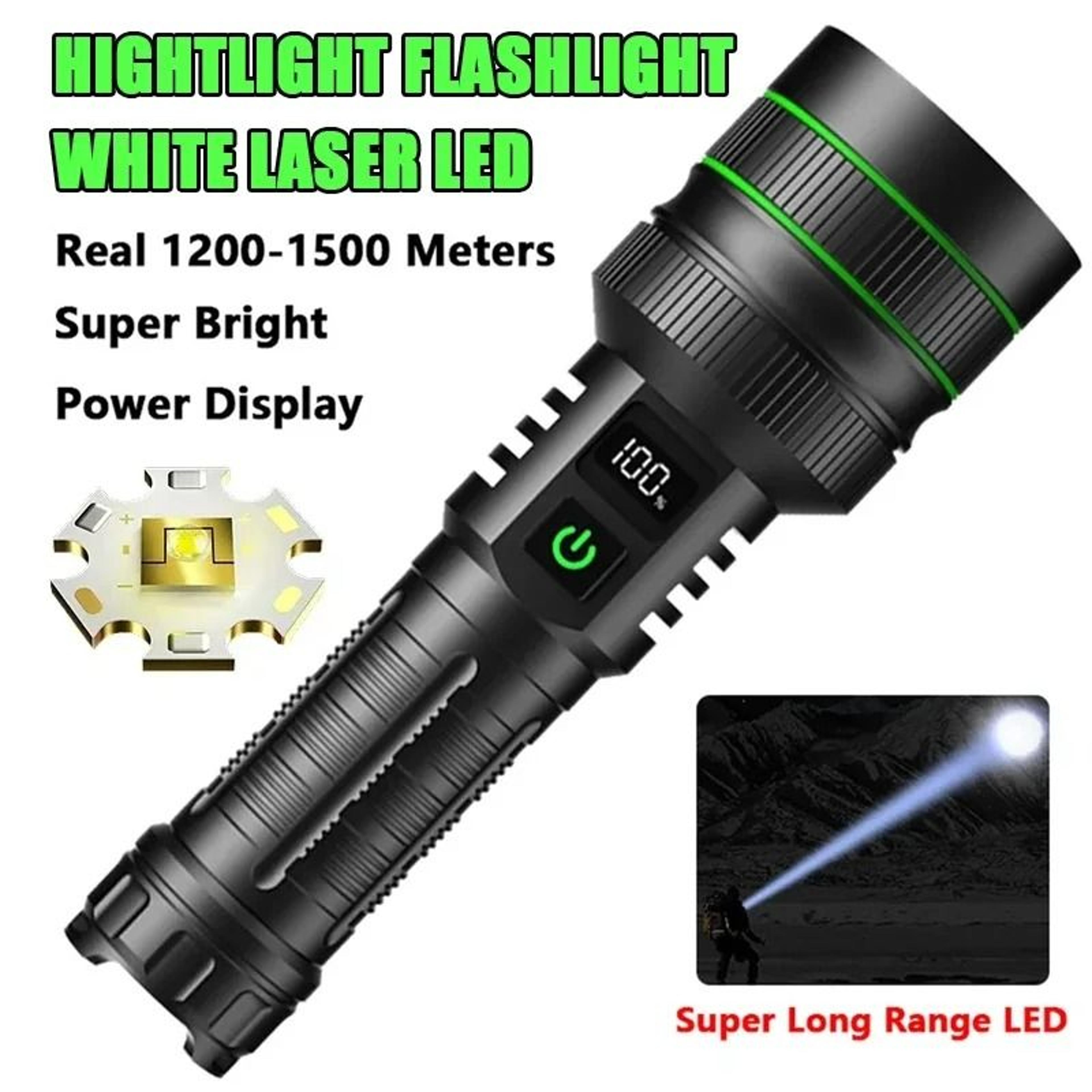 max super long-range tactical spotlight torch